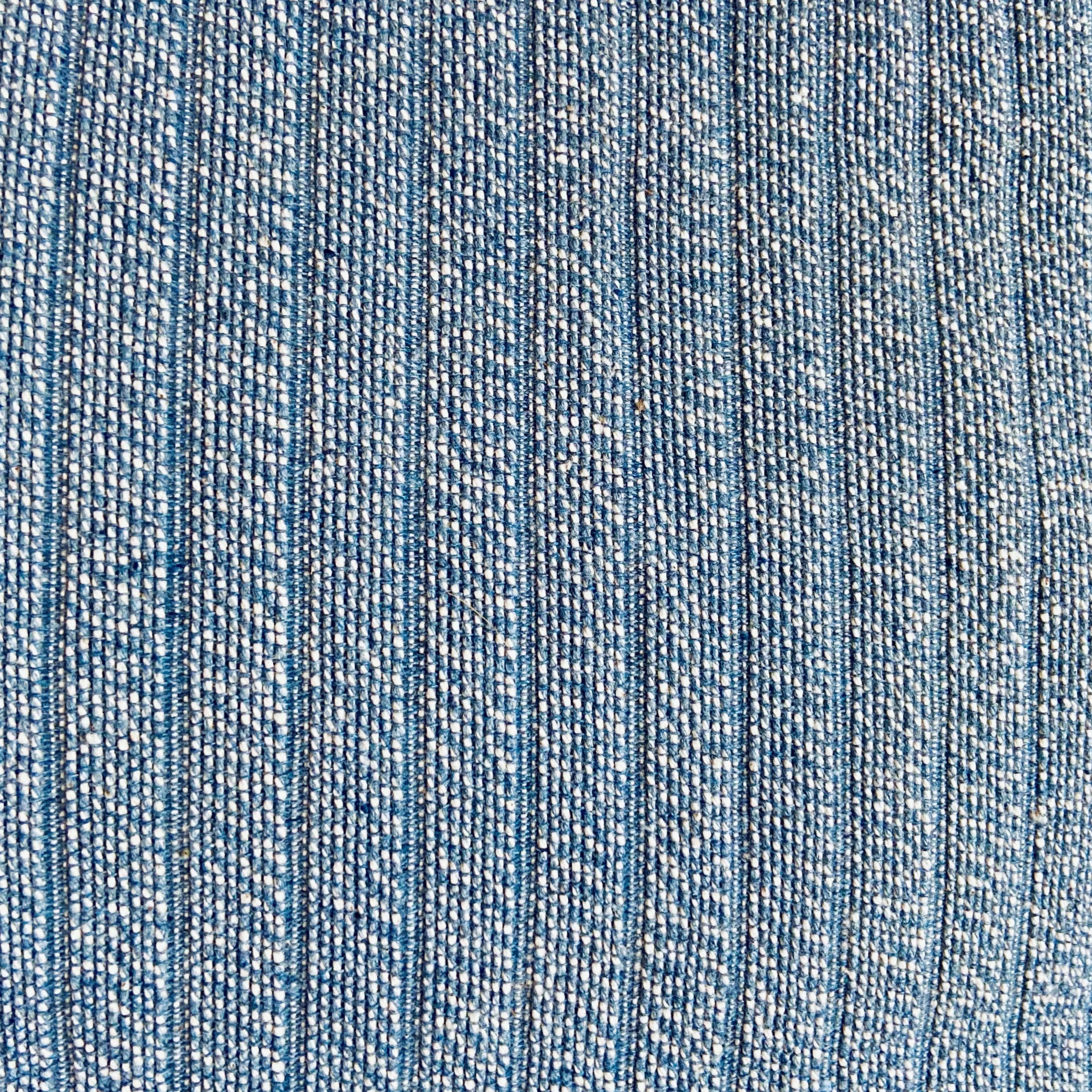Thin Striped Blue Jeans Denim Throw Pillow | STRIPED DENIM
