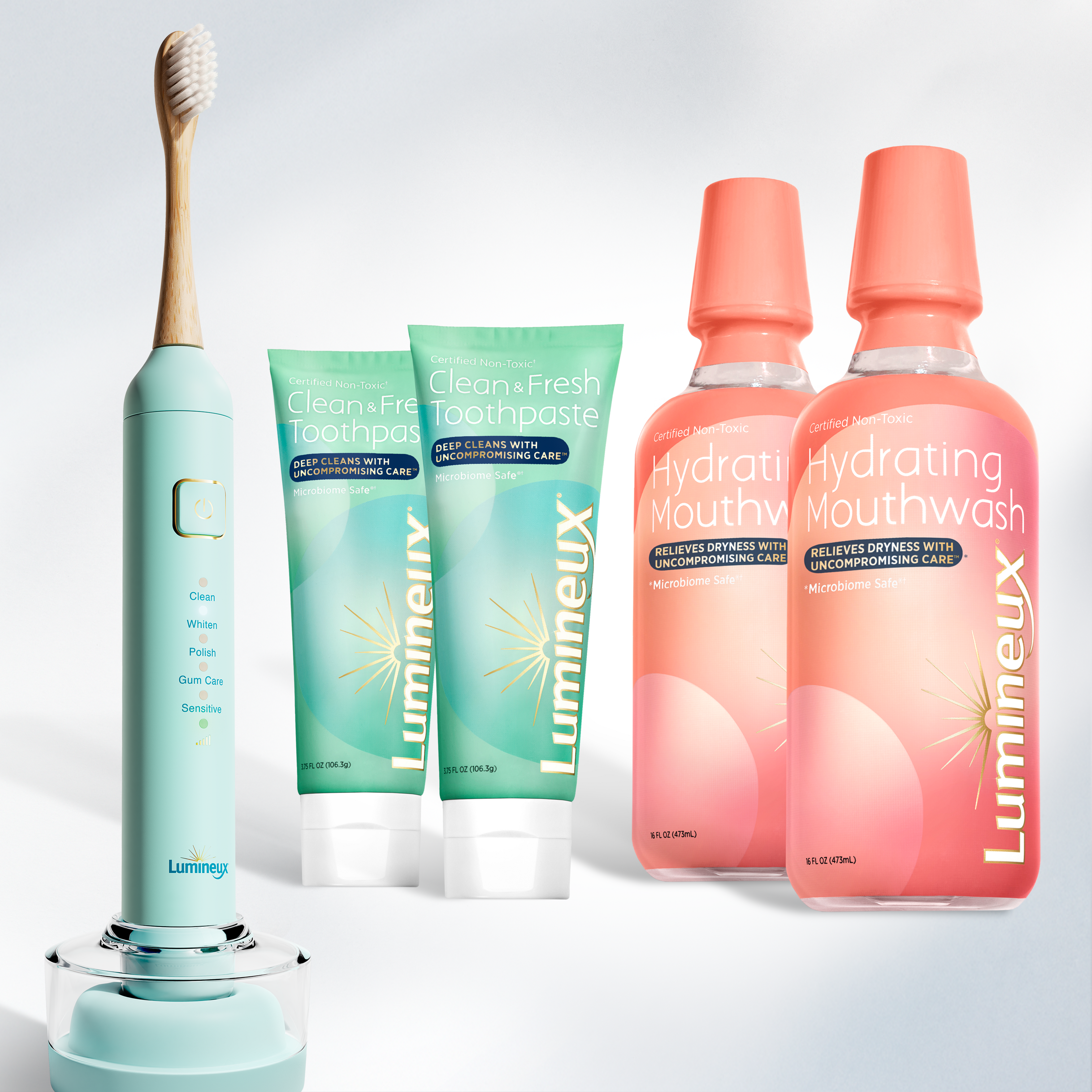 Lumineux Hydrating Kit + Sonic Electric Toothbrush (Crystalline)