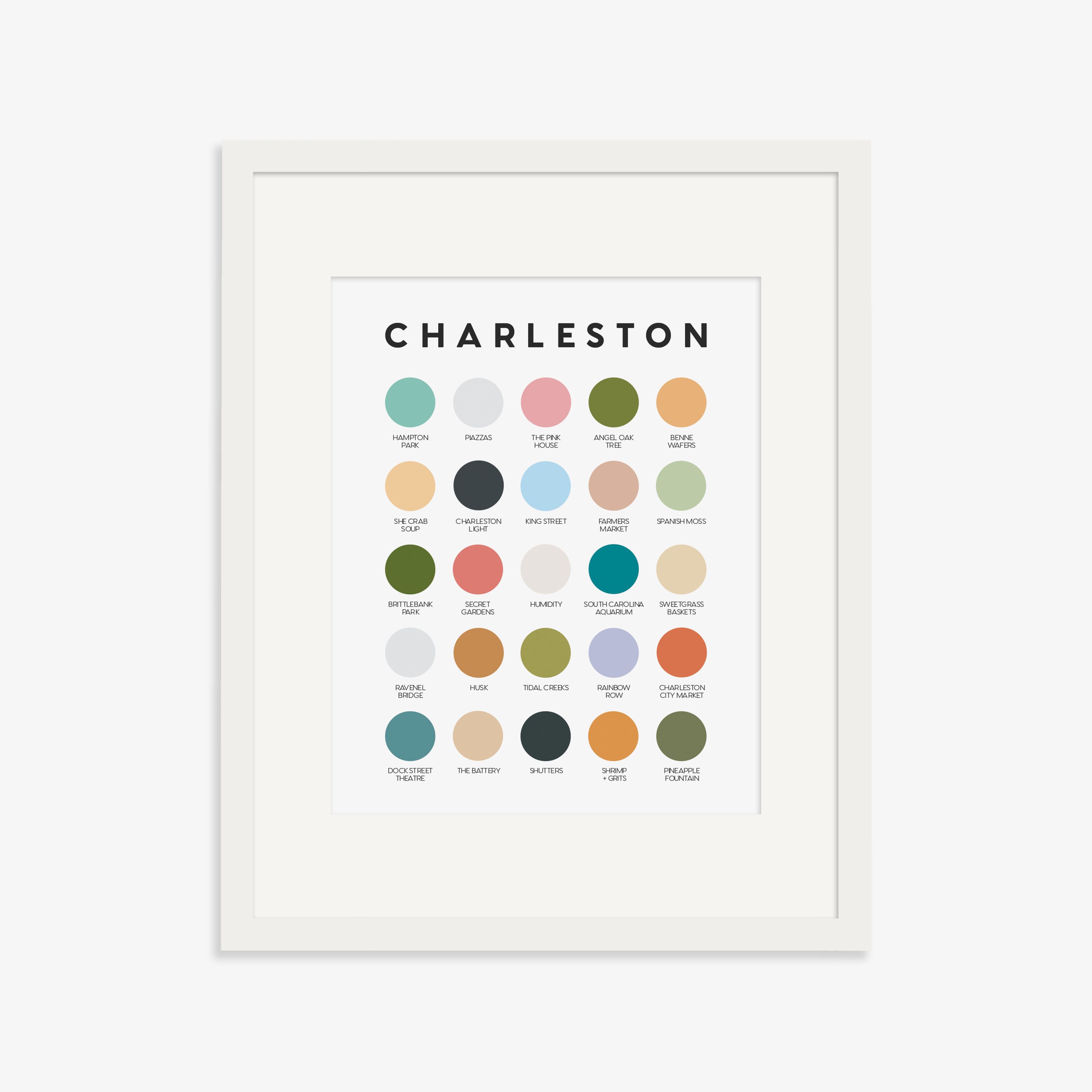 Charleston Color Palette Print