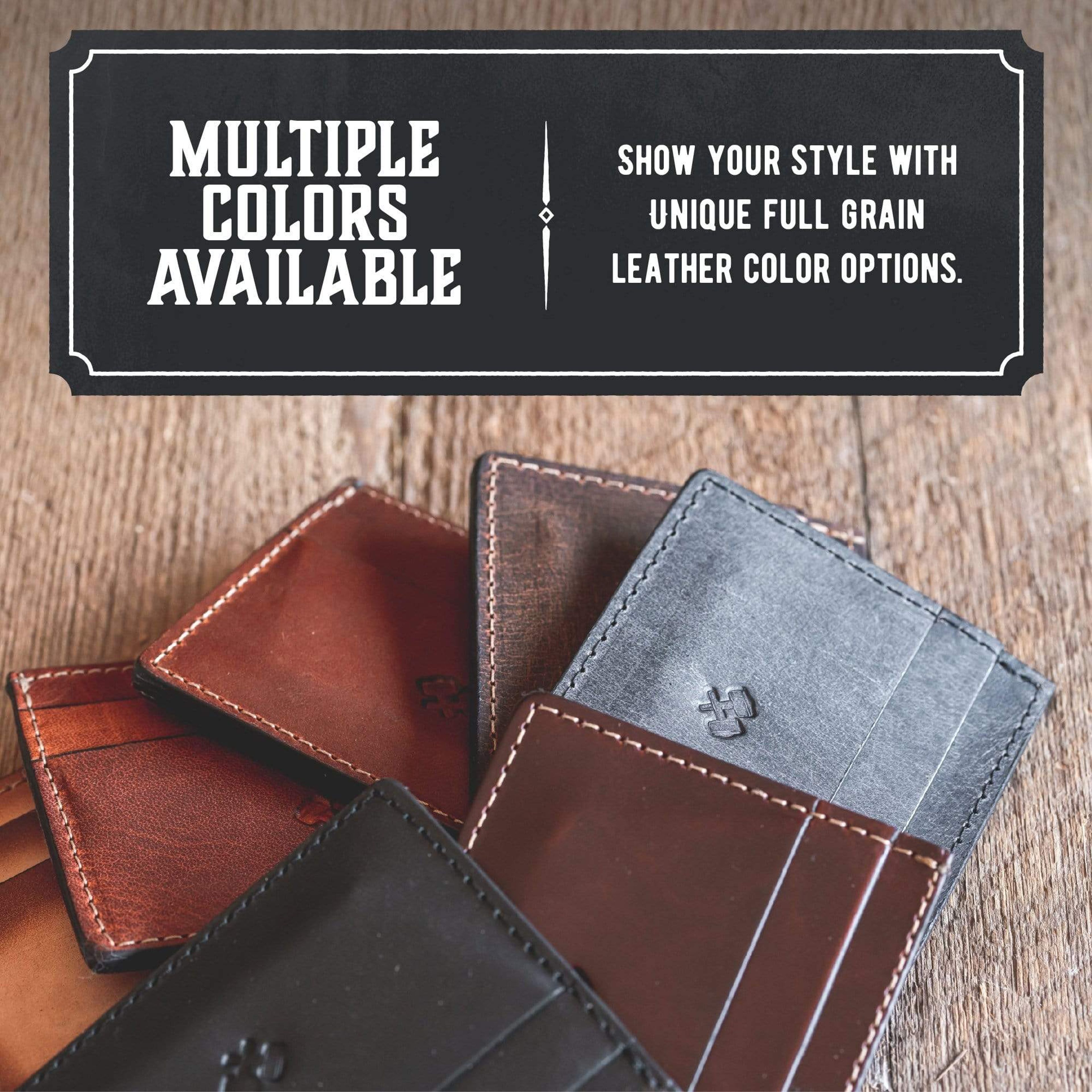 Men's Slim Front Pocket Wallet with 5 Slots