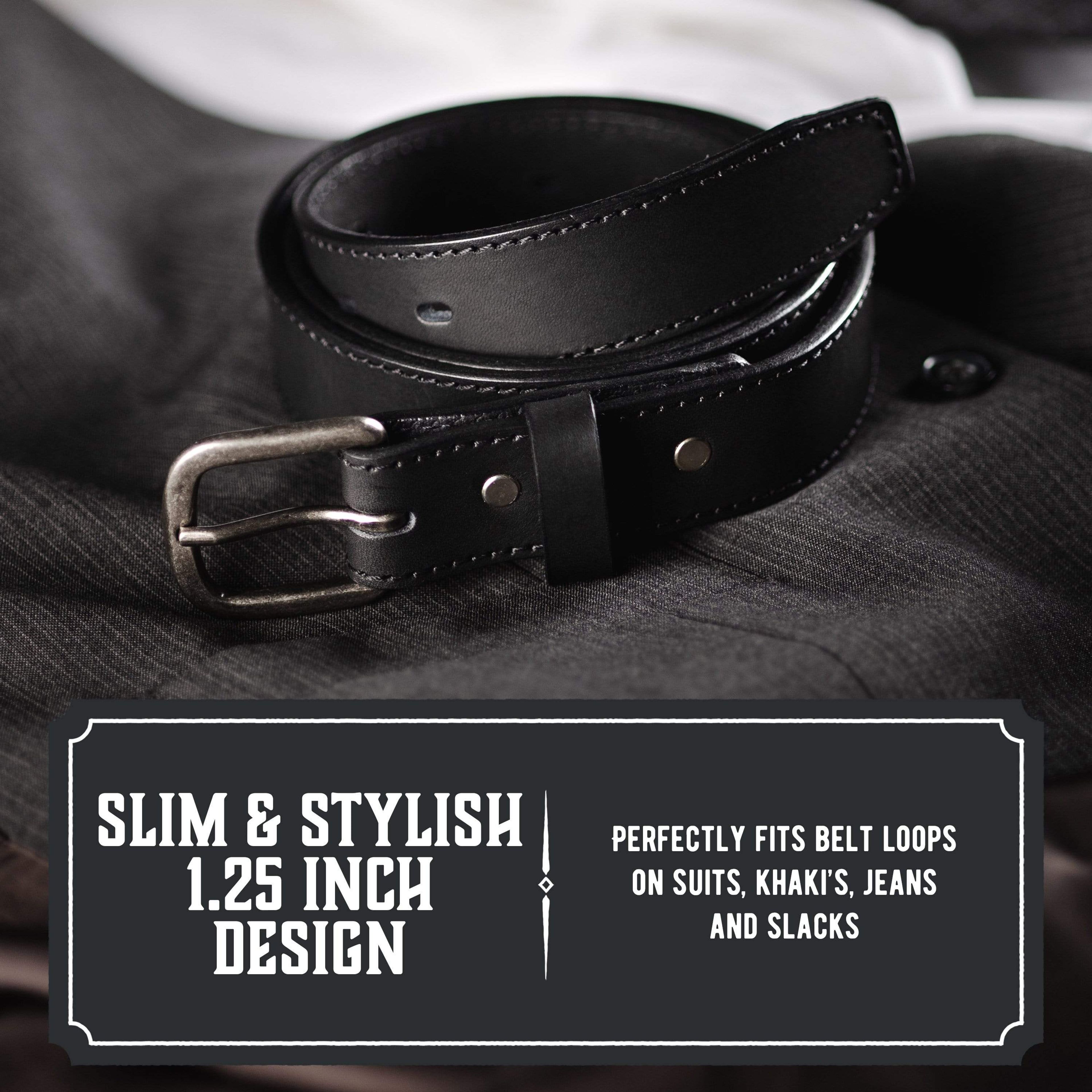 The Executive Leather 1 1/4 Inch Dress Belt