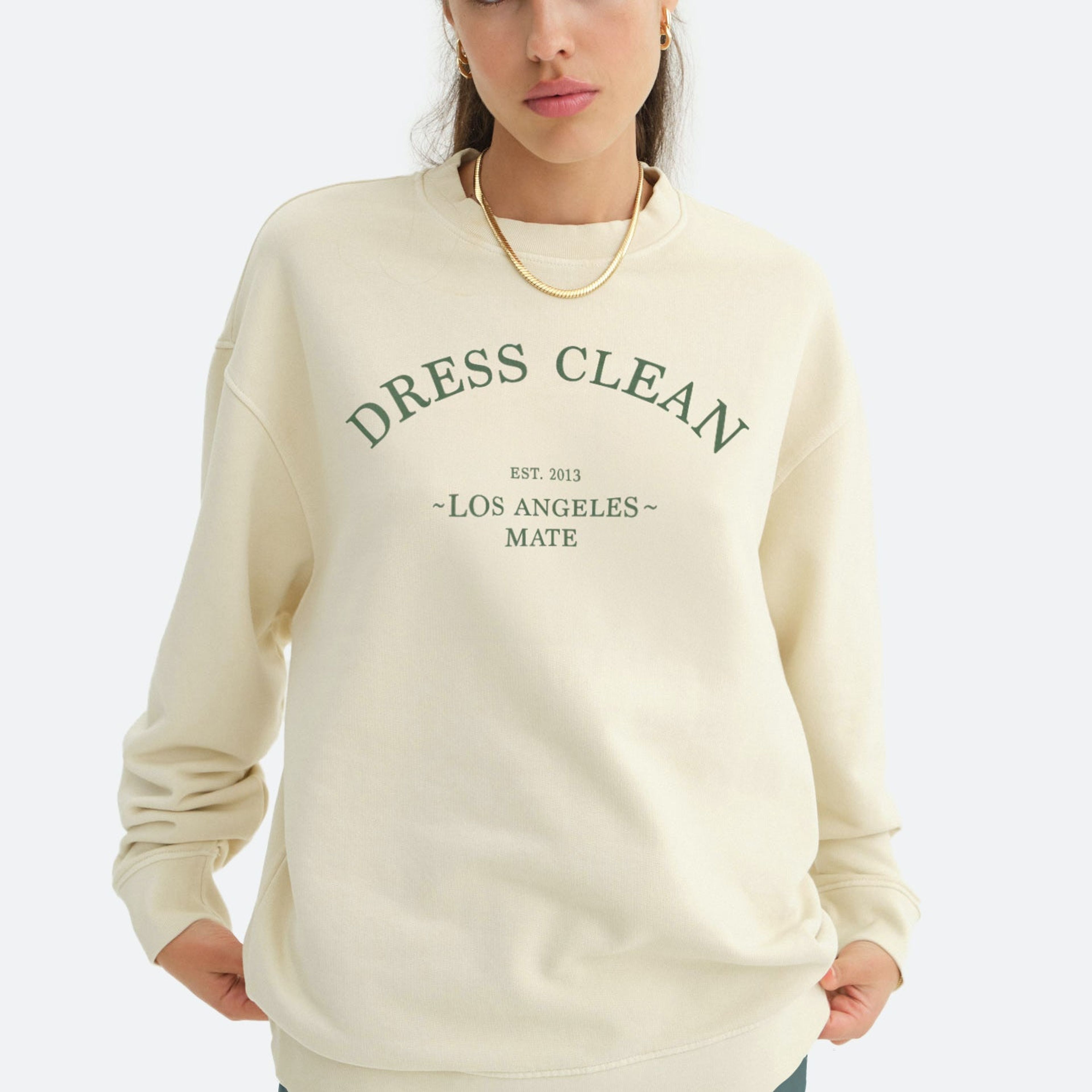 Organic Fleece Graphic Oversized Sweatshirt