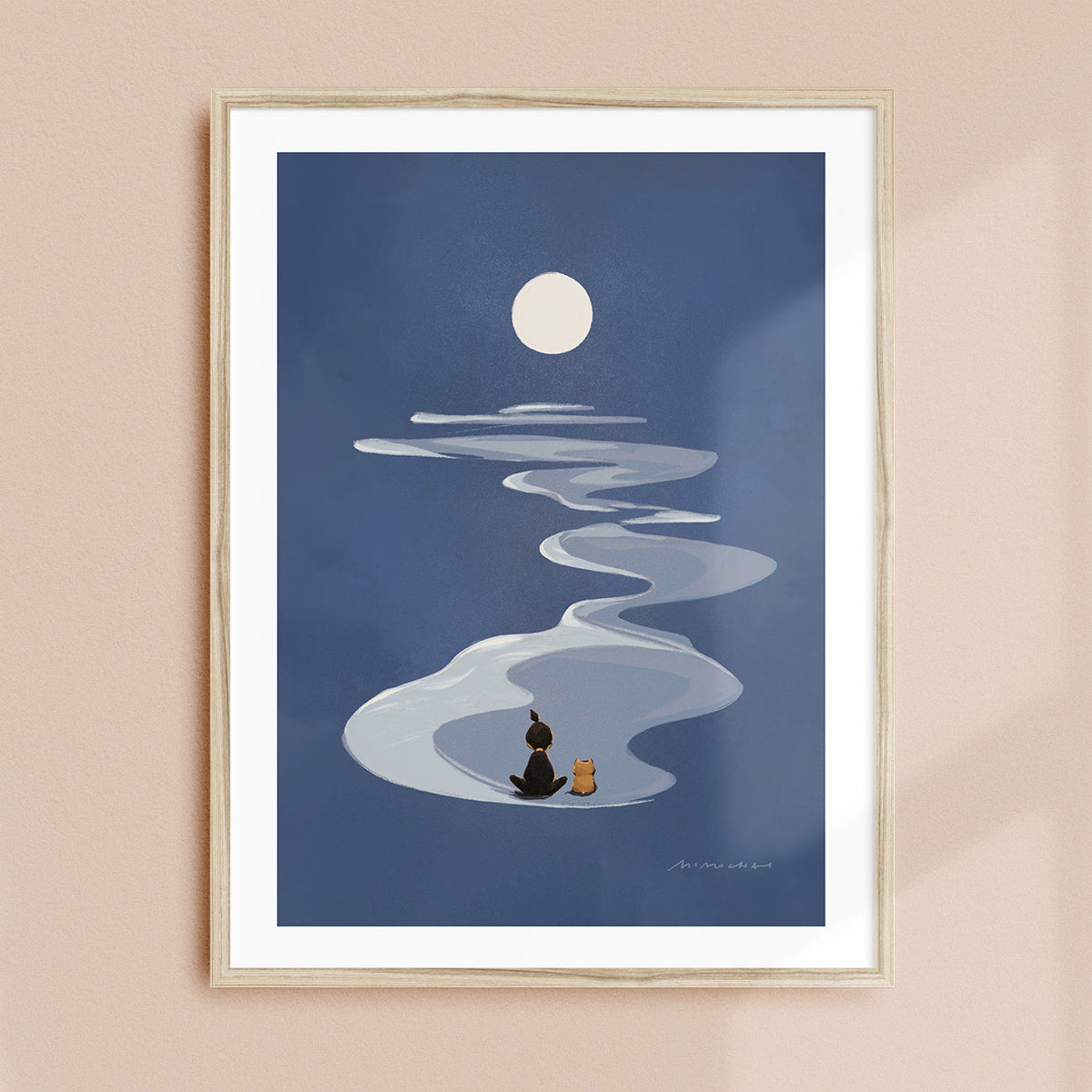 Moonlit Meditation | Framed Wall Art