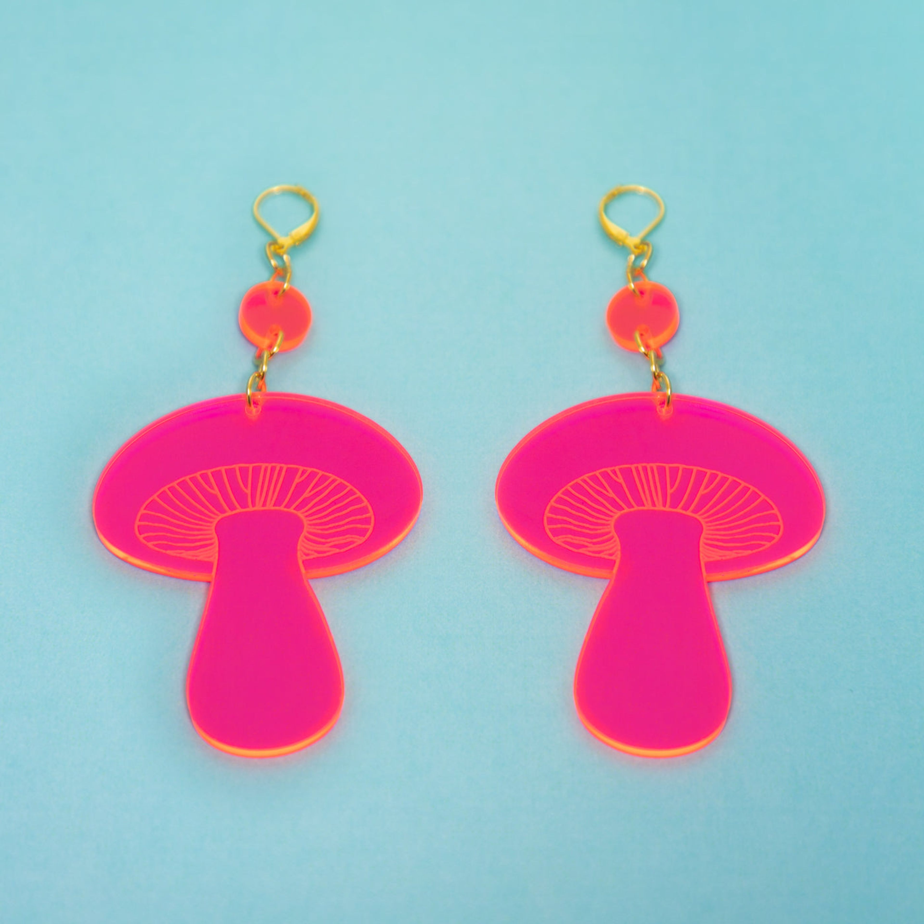The Gilly Mushroom Dot & Chain Earrings