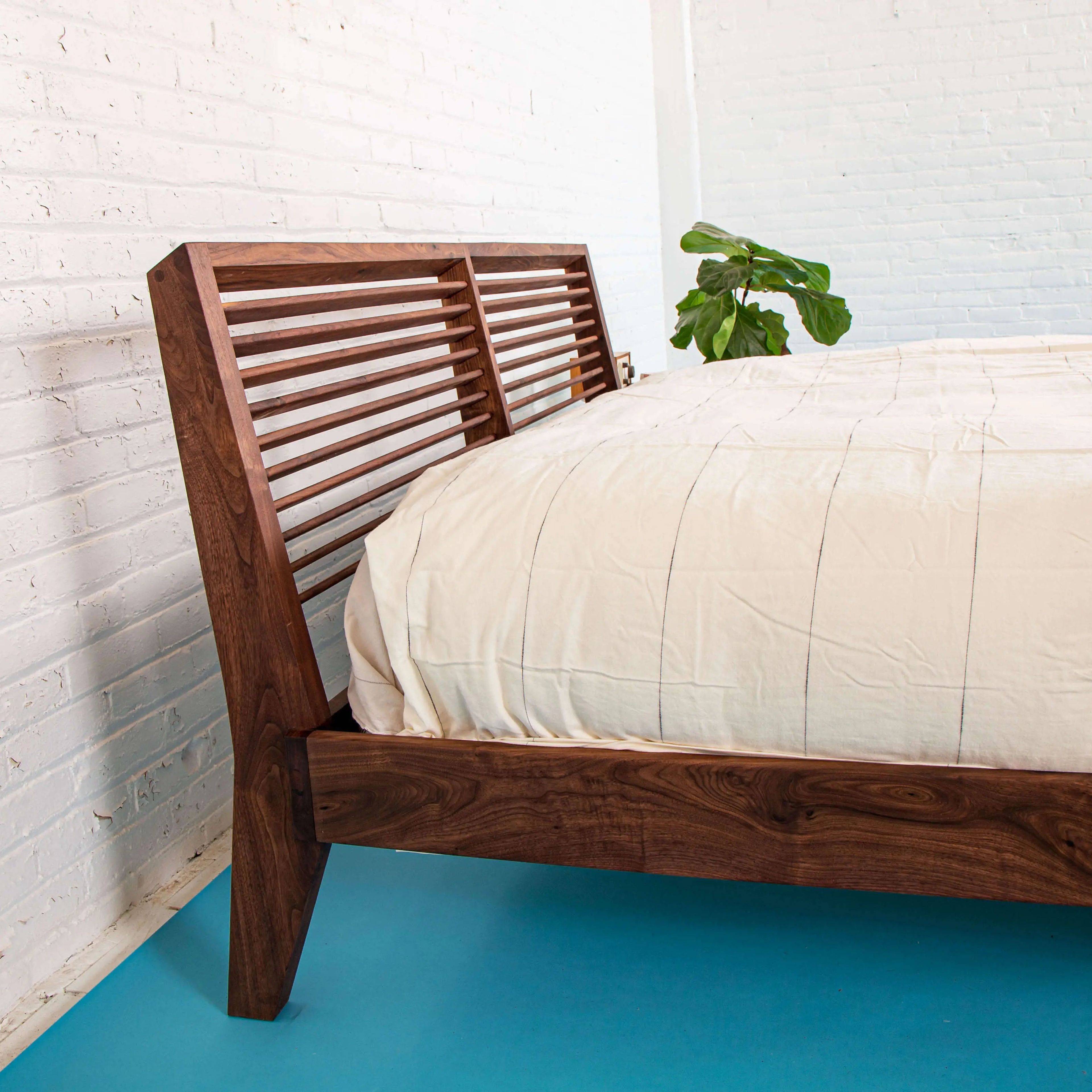 The Warwick, Scandinavian bed frame in Solid Hardwood