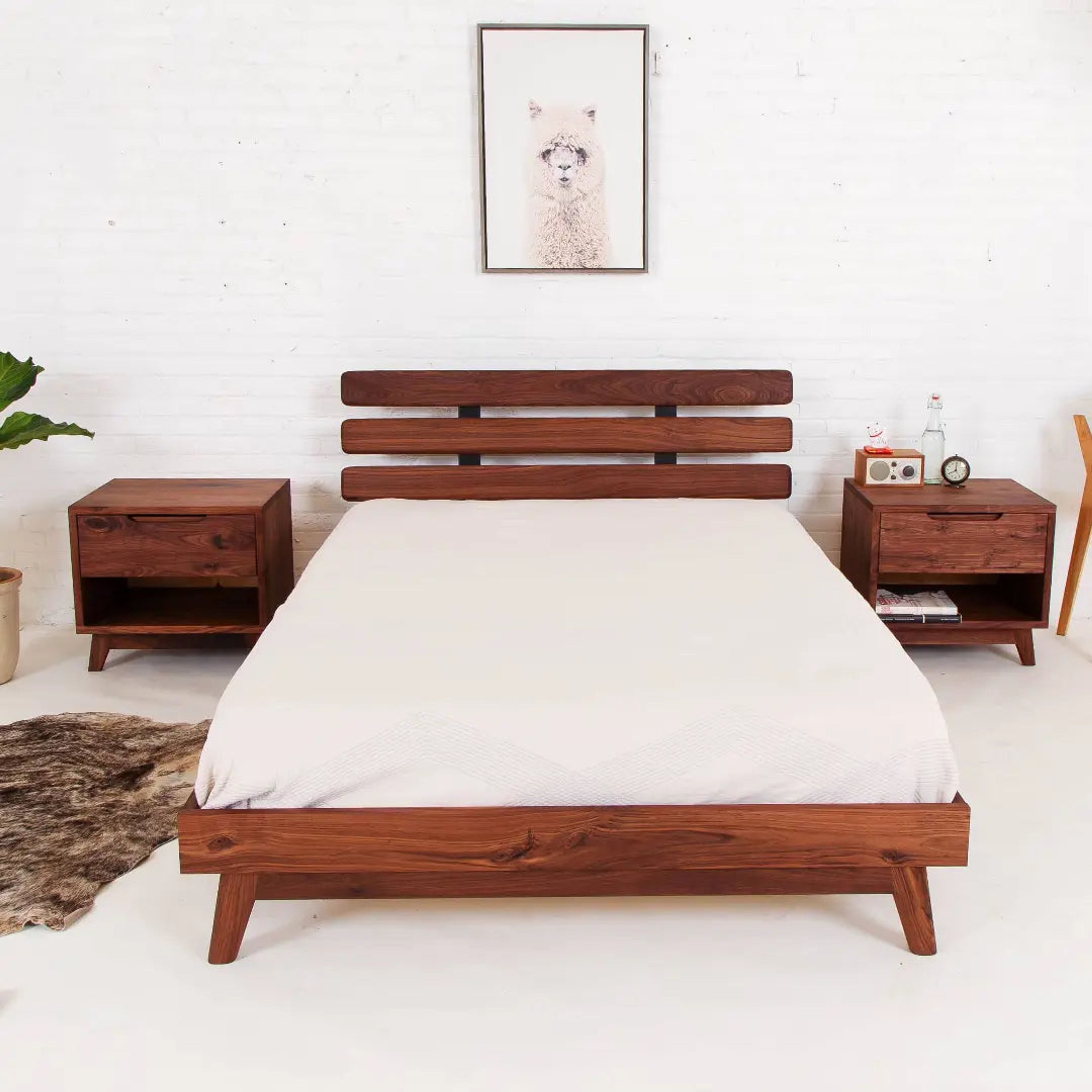 The Stowe, Modern Walnut Bed
