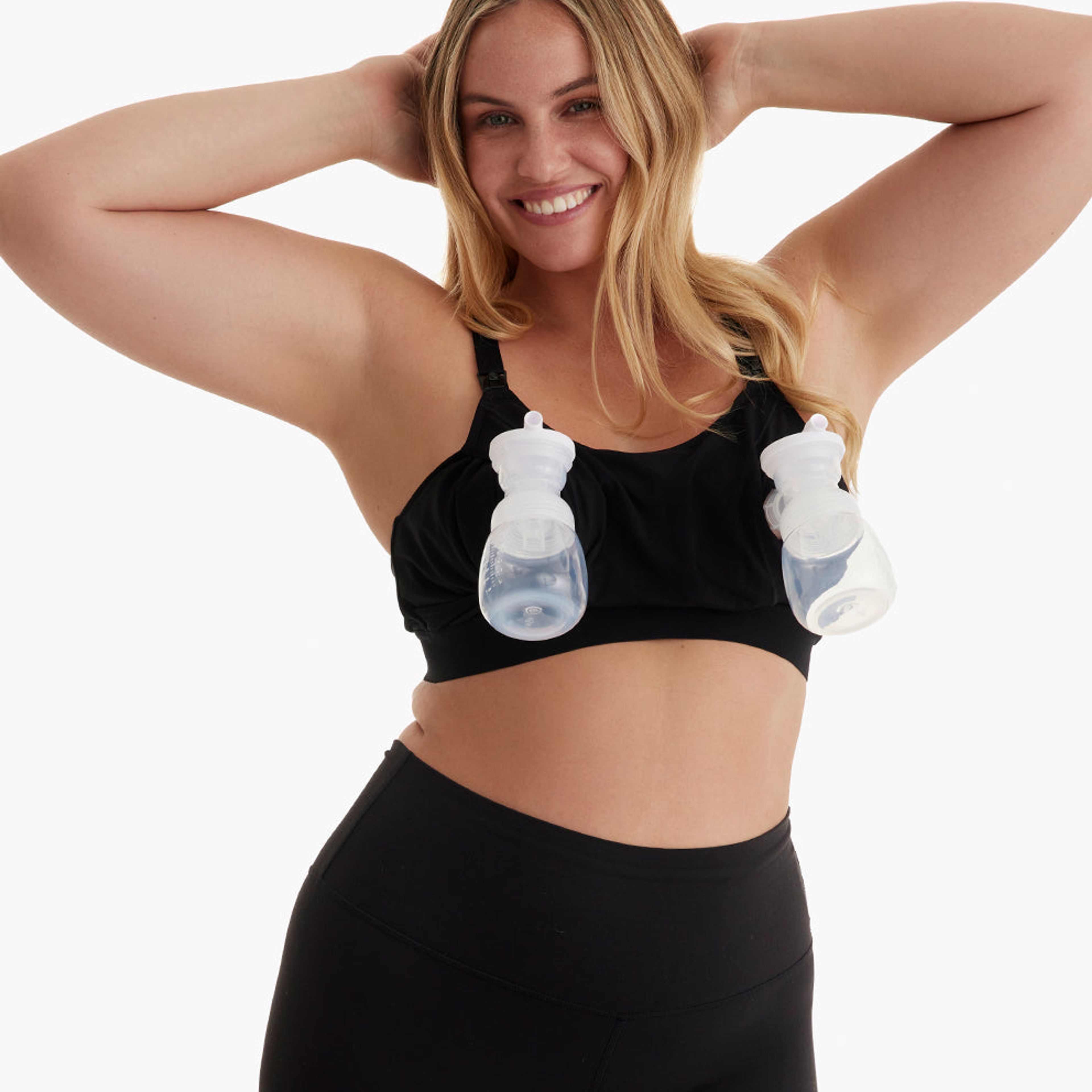  Momcozy Seamless Pumping Bra Hands Free, Comfort and