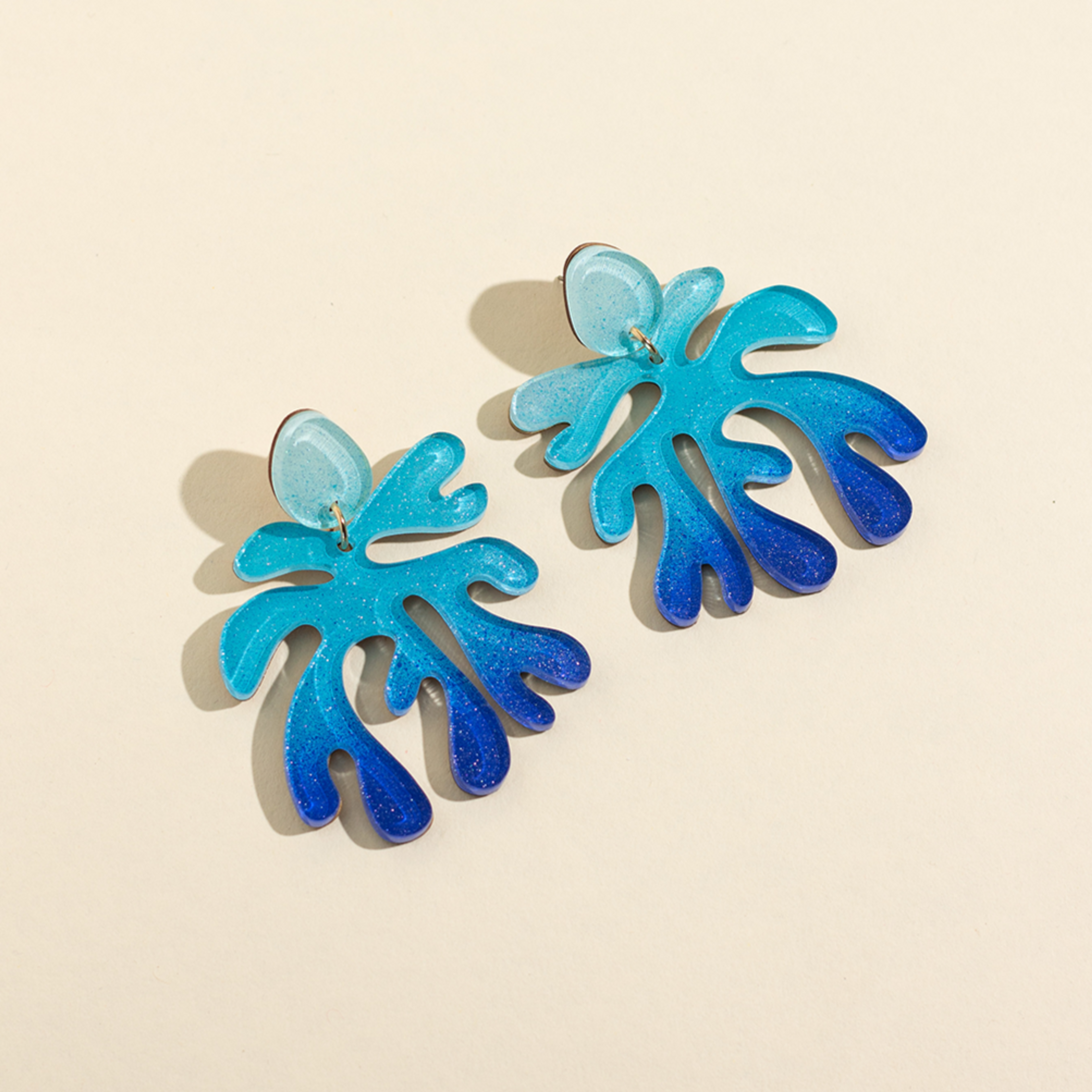 Matisse No. 1 Earrings in Blue Ombré