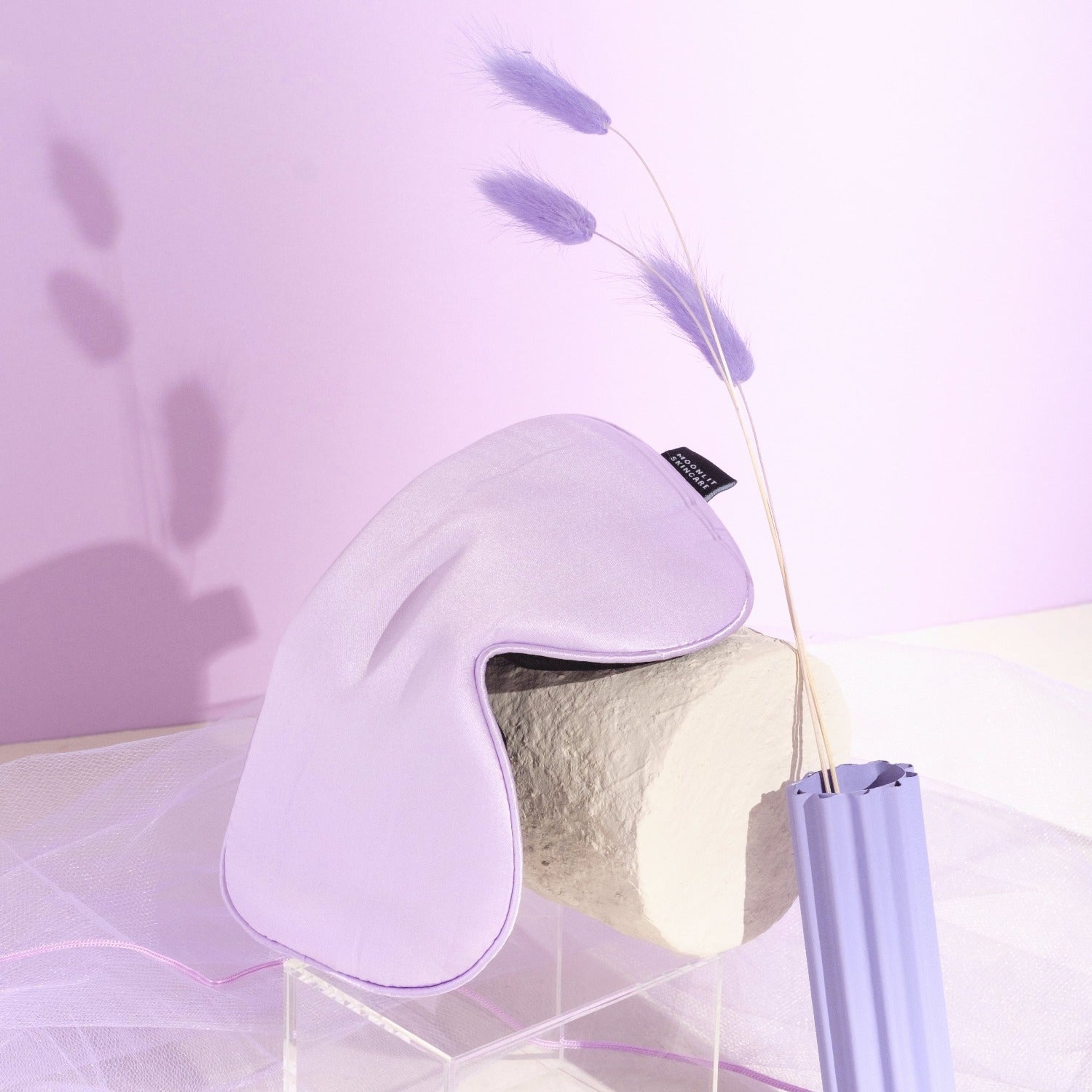 Lilac Purple Silk Sleeping Eyemask