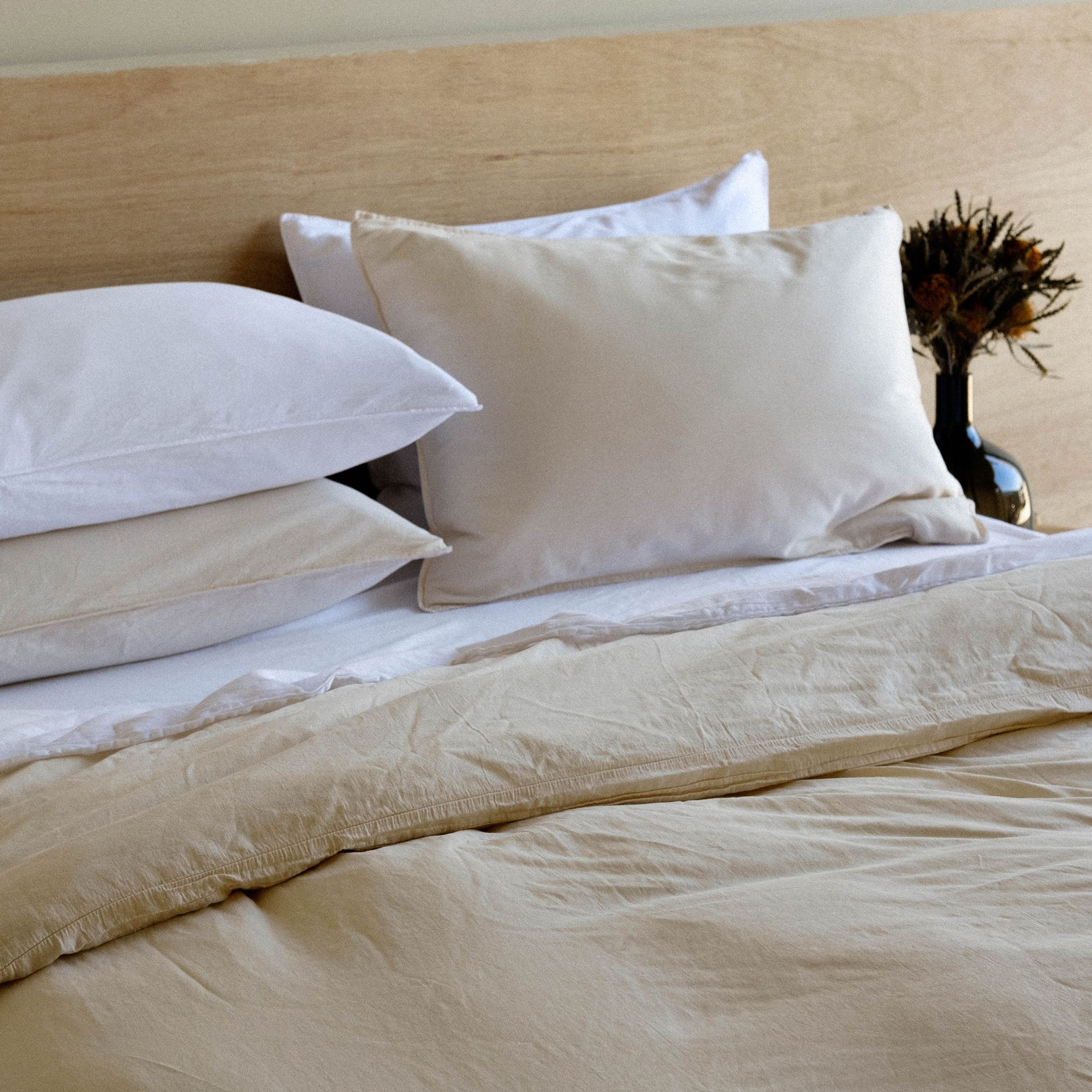 Pillowcase Set Sateen - White, Standard