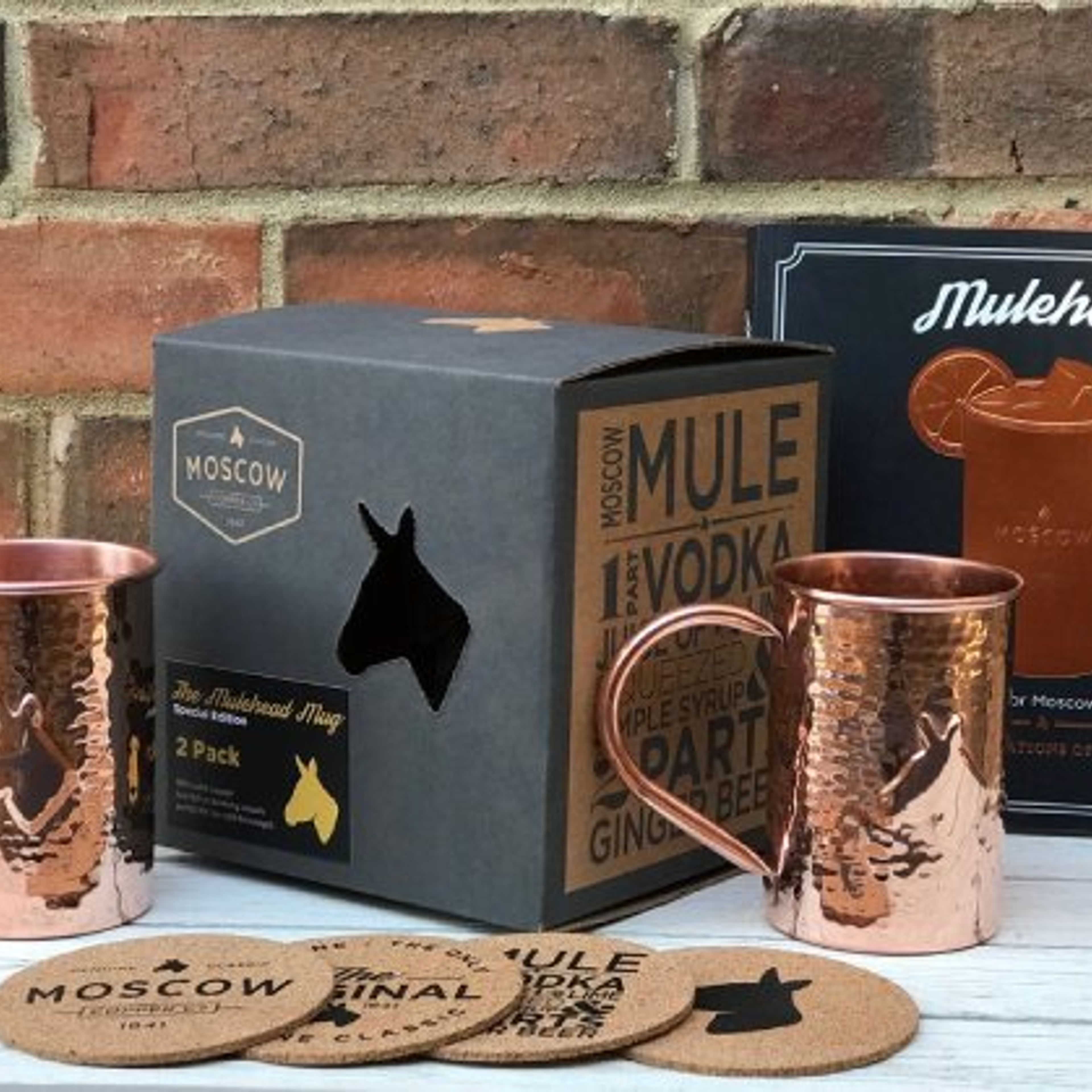 Mulehead Book Gift Set with Two Mugs
