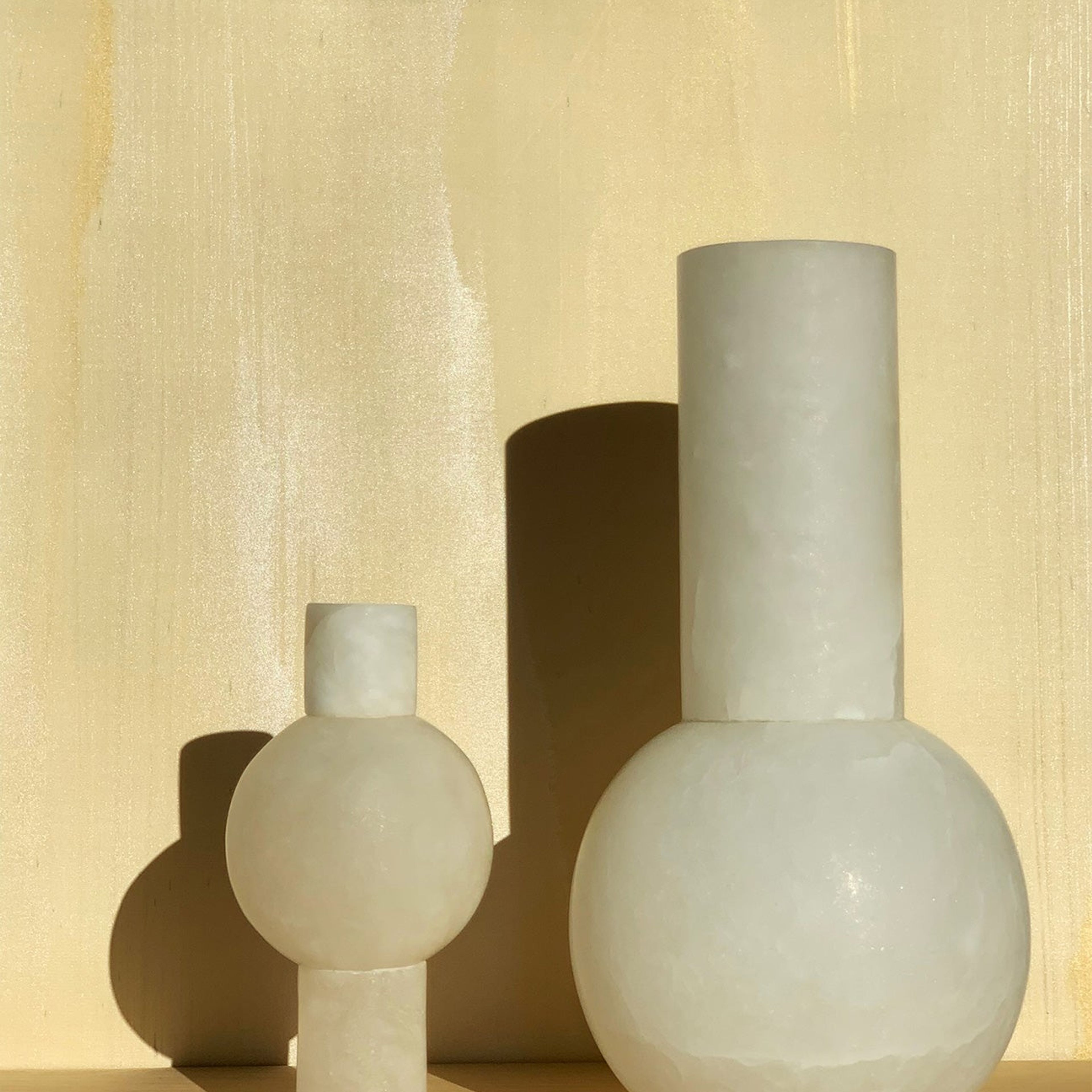 Alabaster Keyhole Vase
