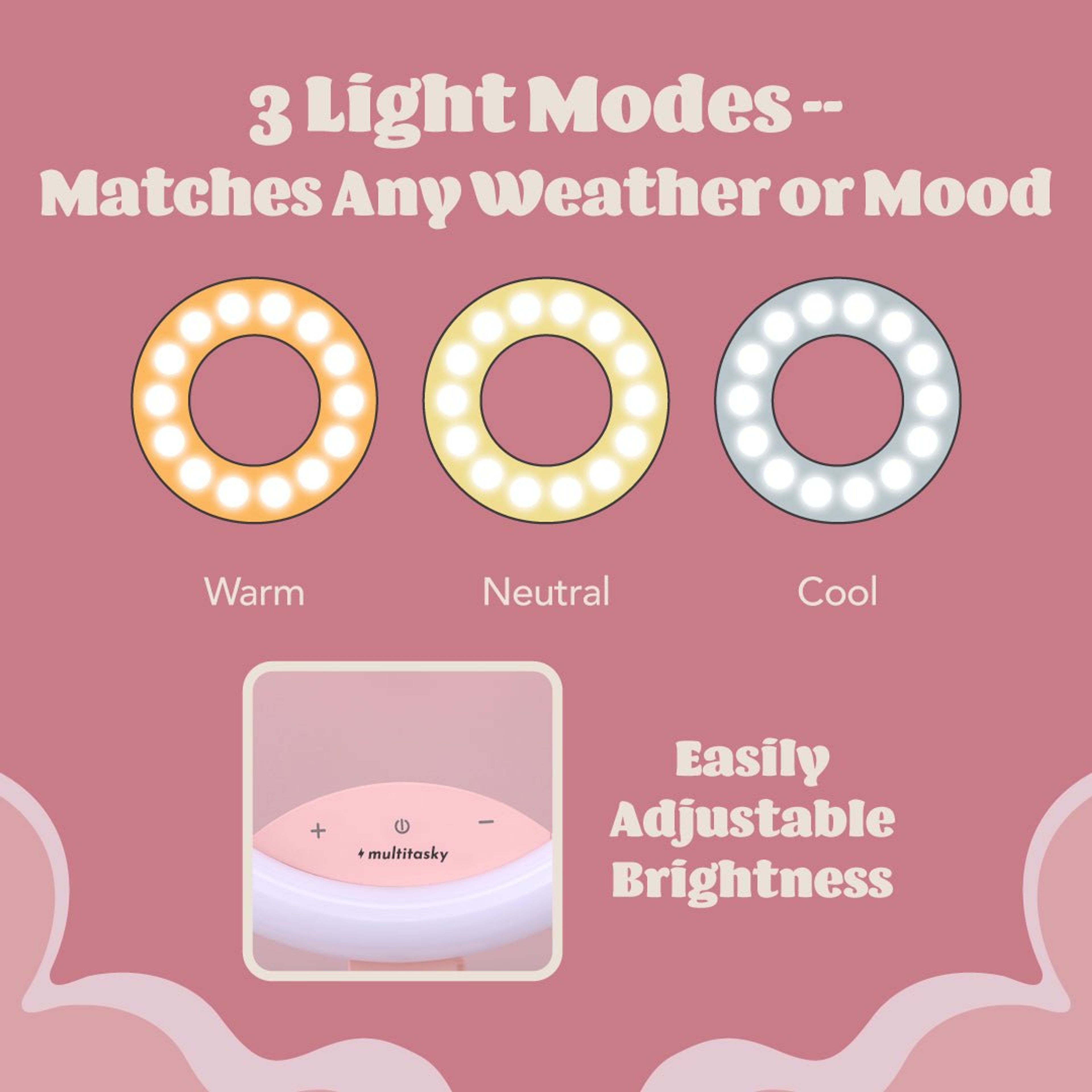 Deluxe Rechargeable Ring Light (with Built-in Battery)