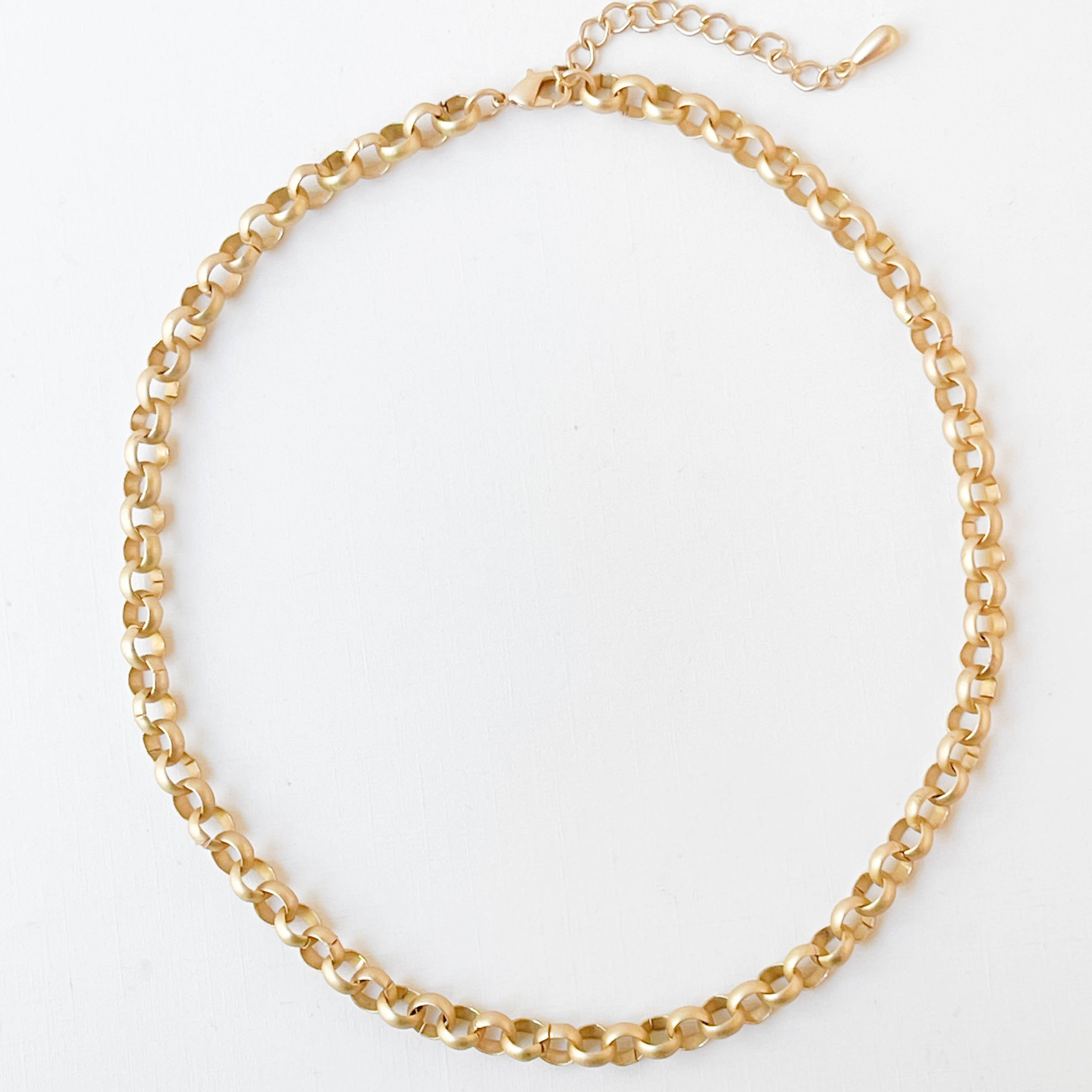 Adjustable Chunky Gold Necklace