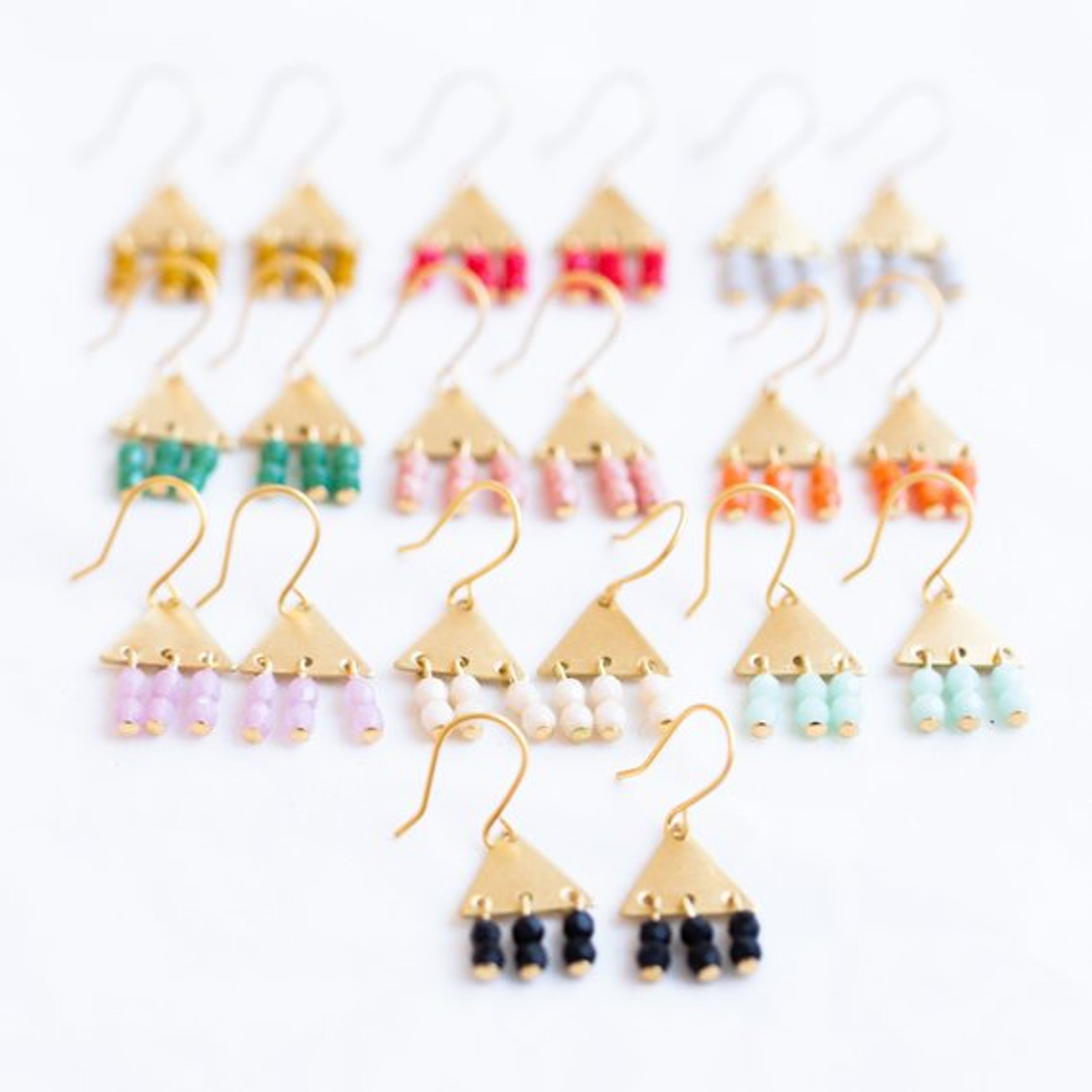 Colorful Geometric Earrings- WS