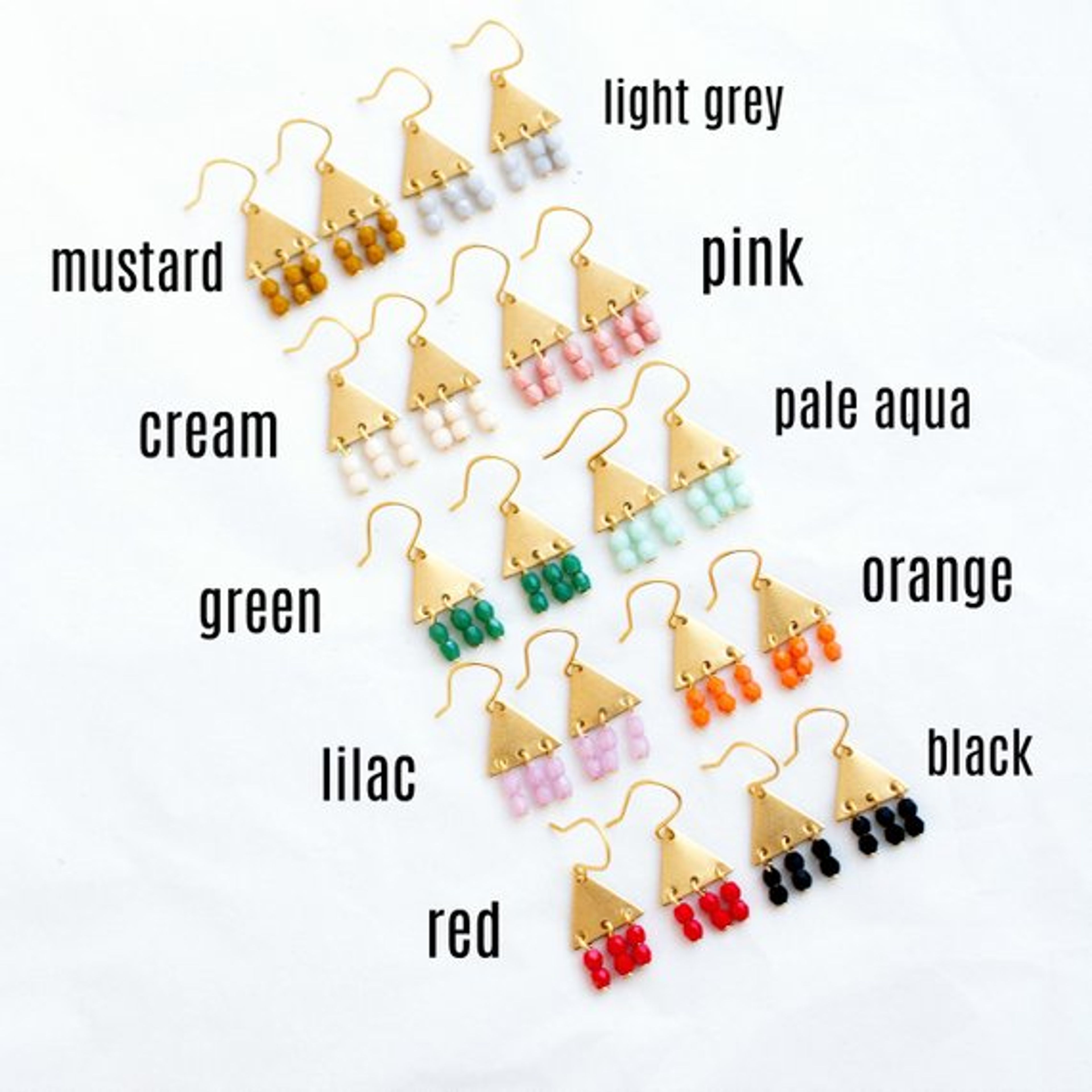 Colorful Geometric Earrings- WS