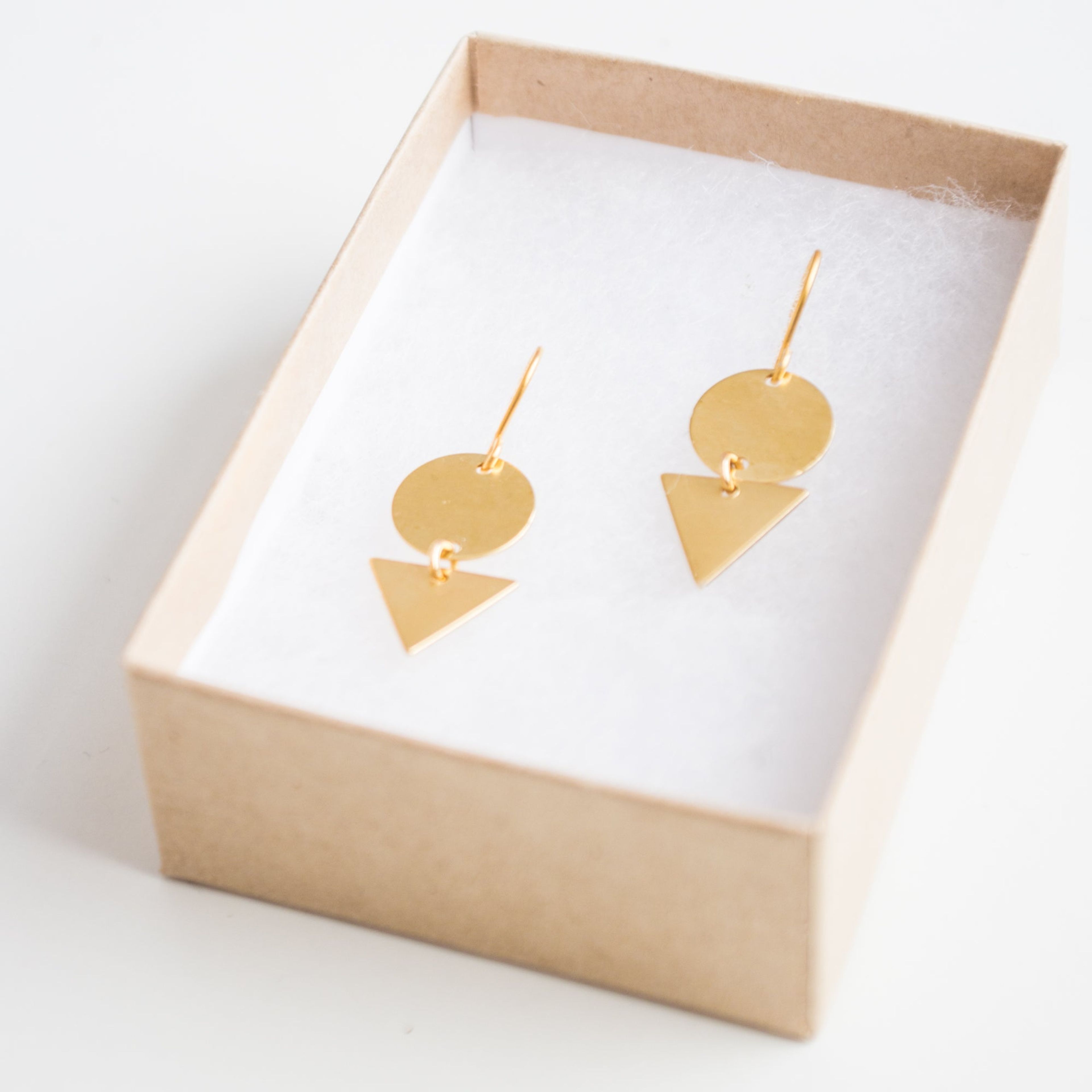 Tiny Minimalist Geometric Earrings- WS