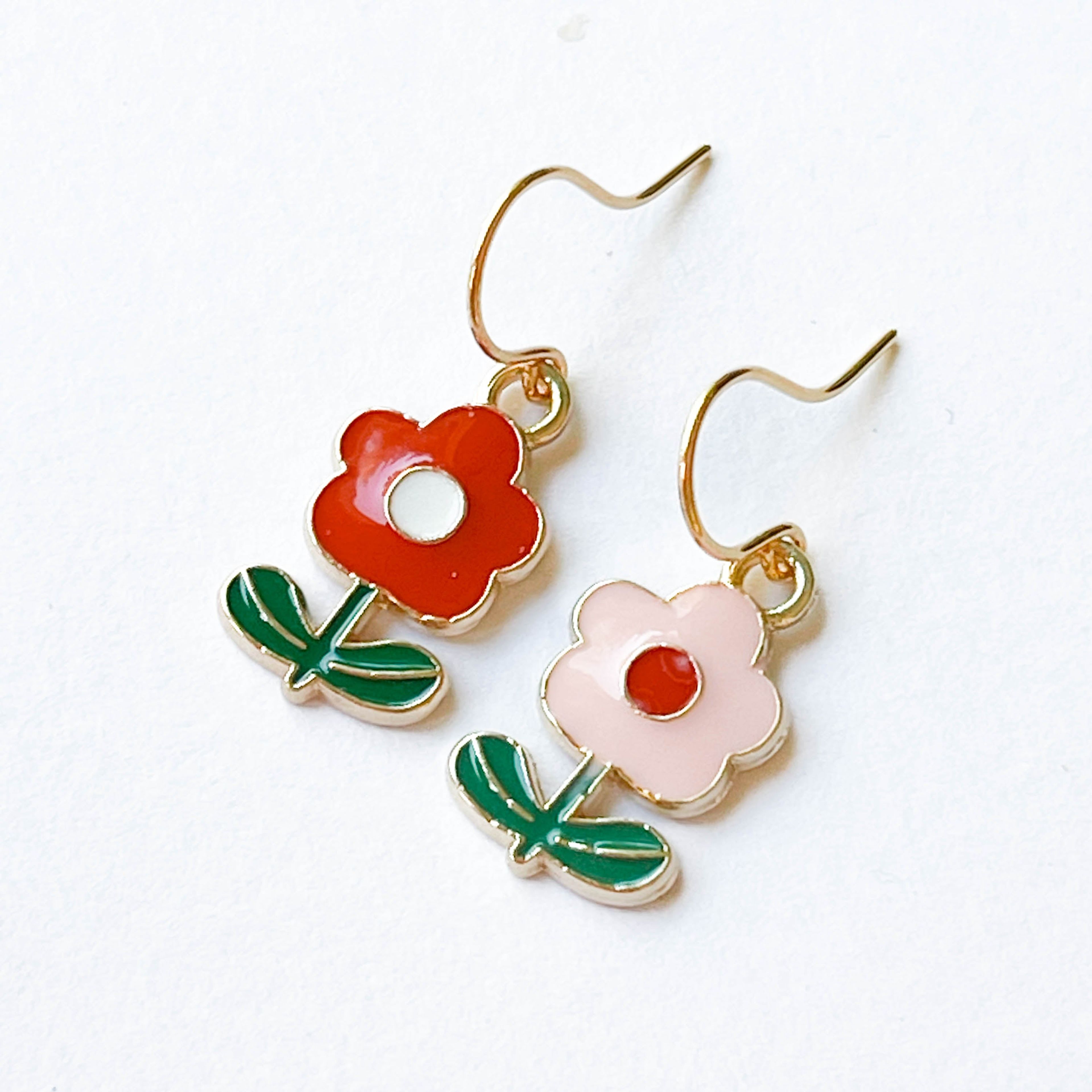 Tiny Cute Flower Earrings For Kids