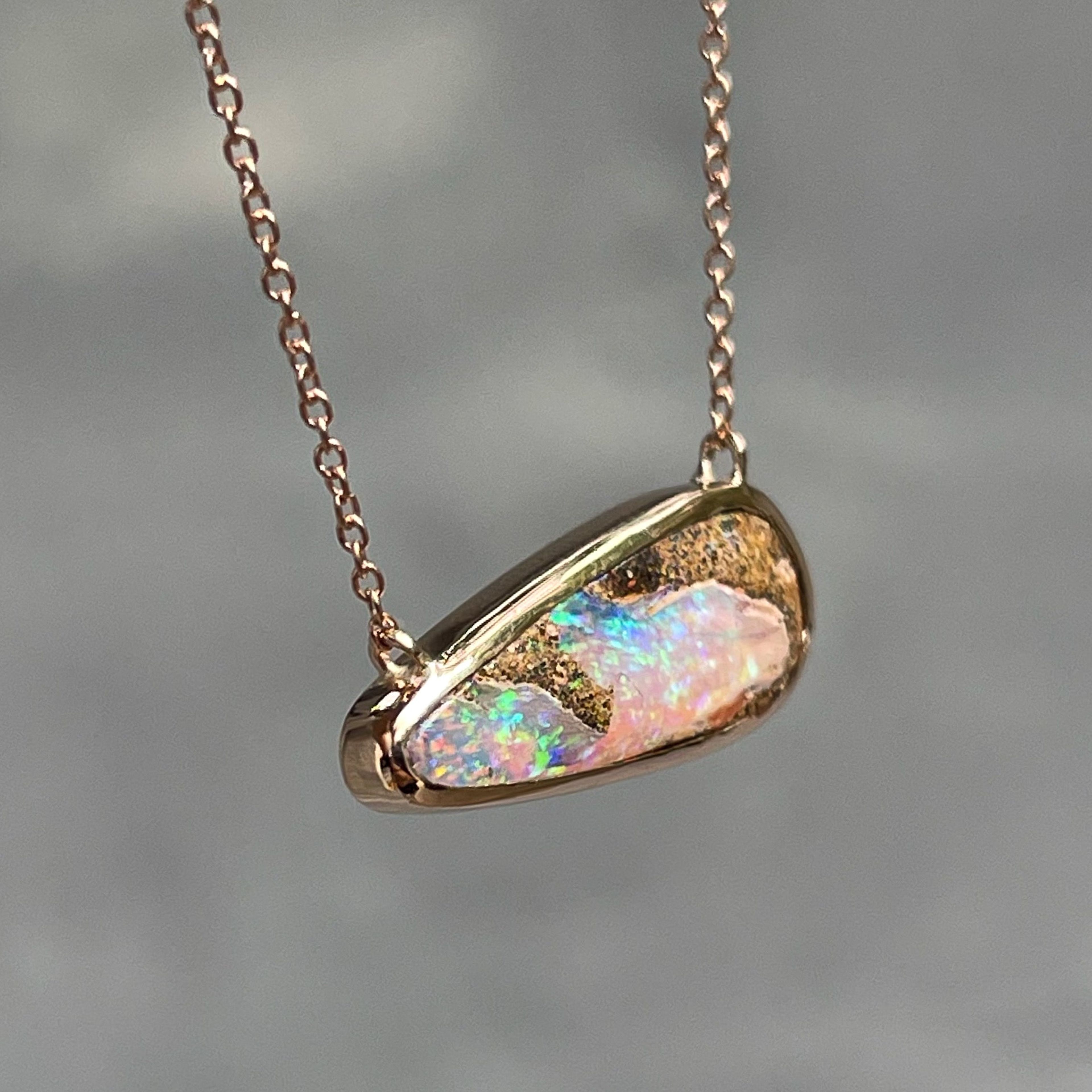 Mini Galaxy Australian Opal Necklace – Andrea Fohrman