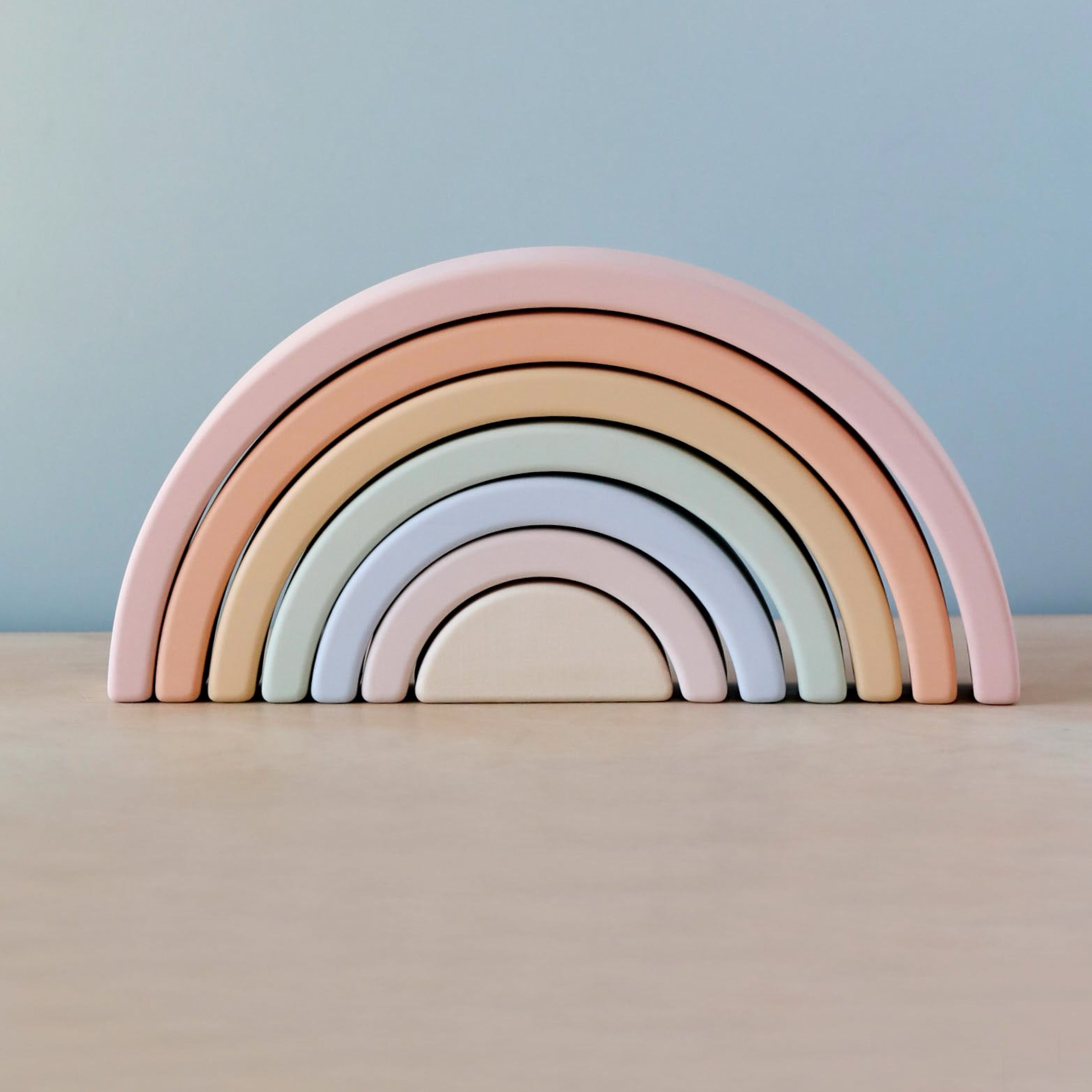 Handmade Rainbow Stacker - Pastel