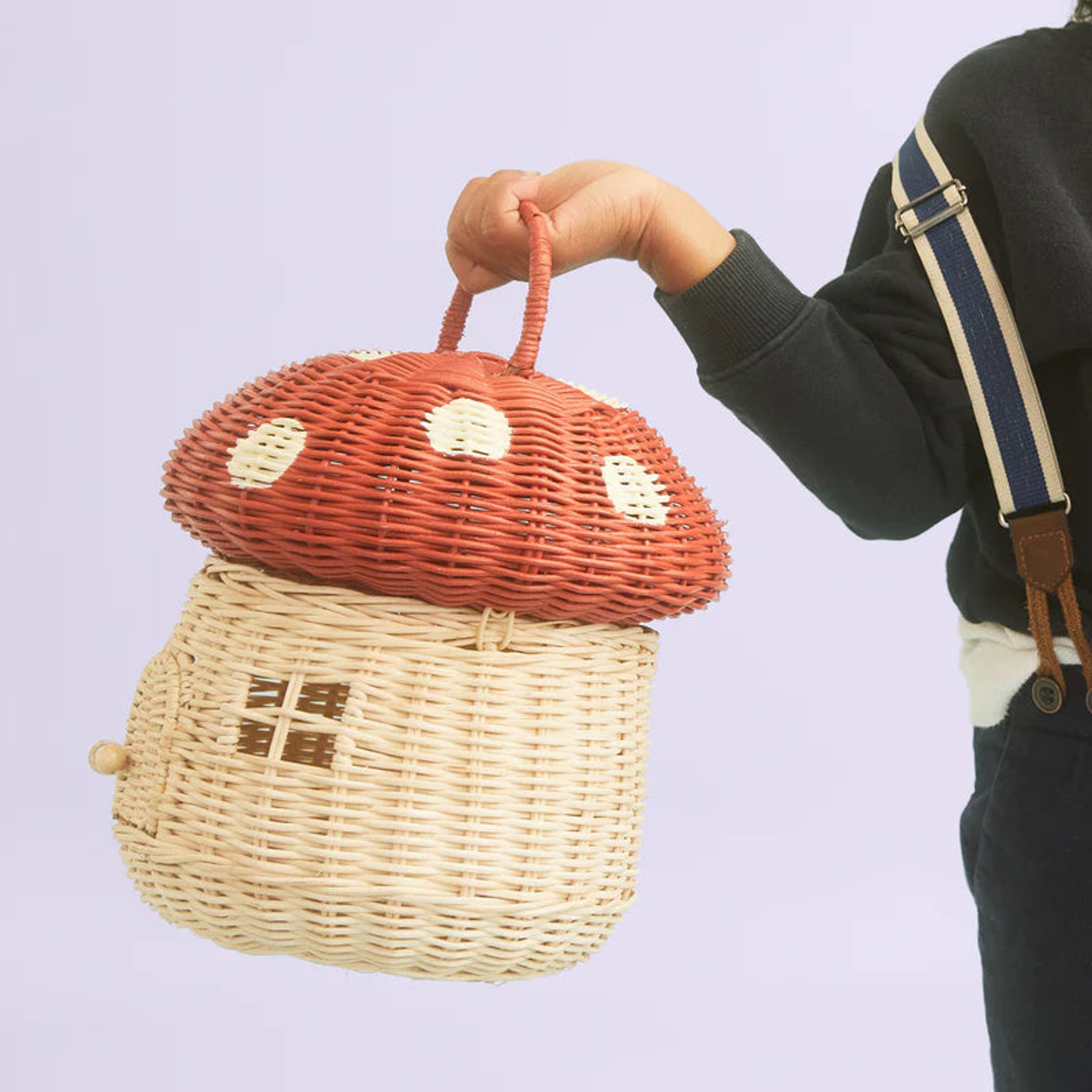 Olli Ella | Red Mushroom Basket