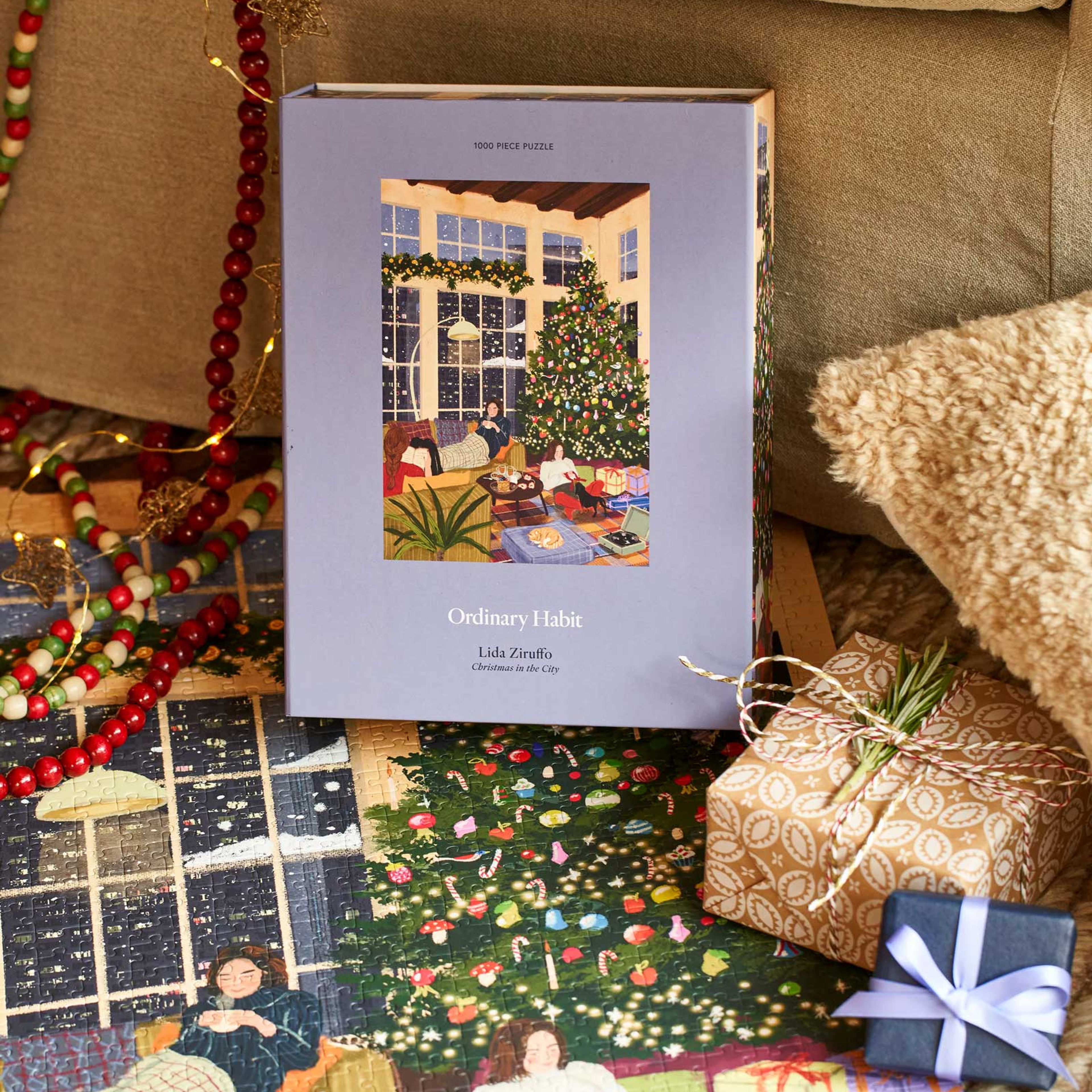 Christmas in the City Puzzle by Lida Ziruffo