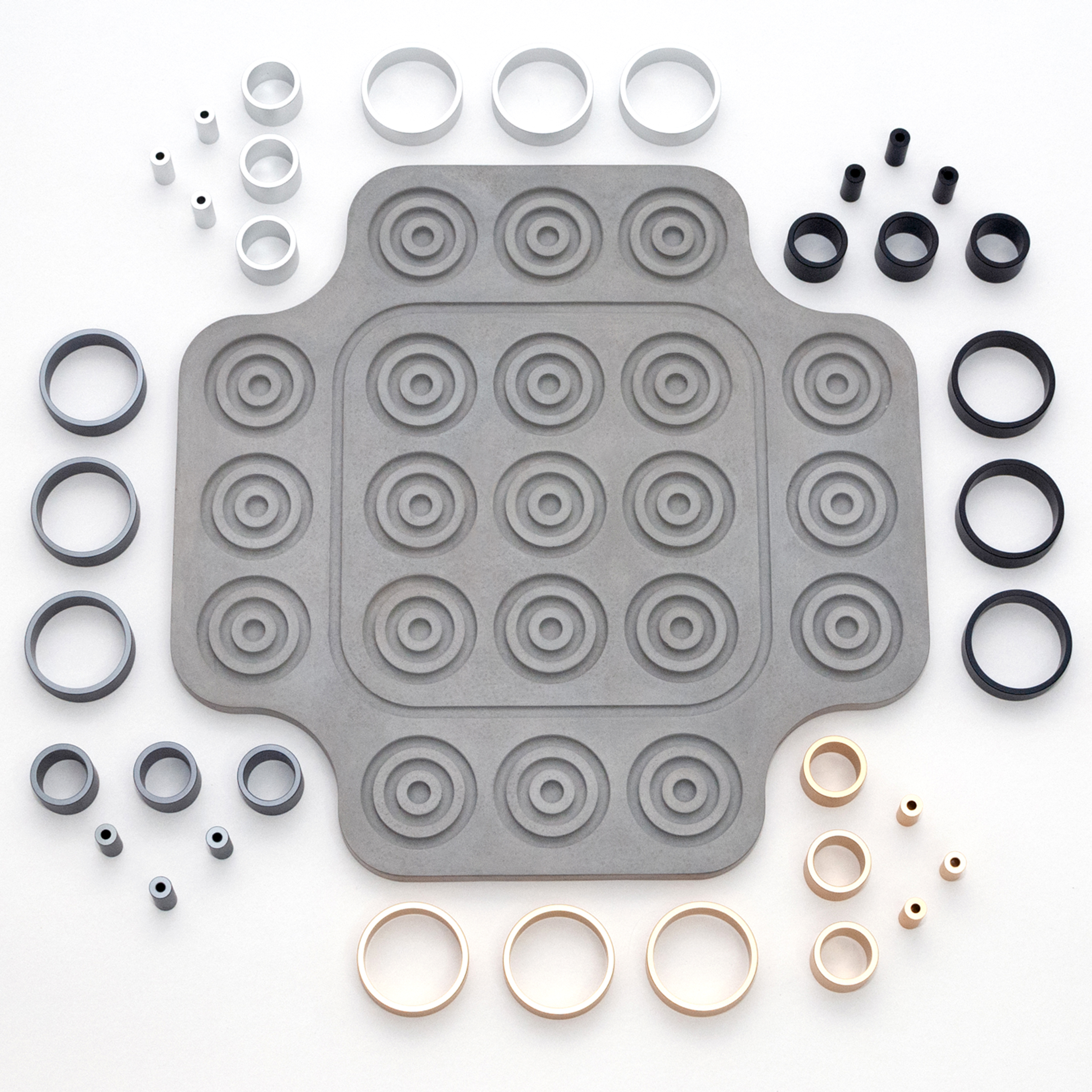 Otrio Inventor's Edition: Concrete (Luxe Aluminum Ring Set)