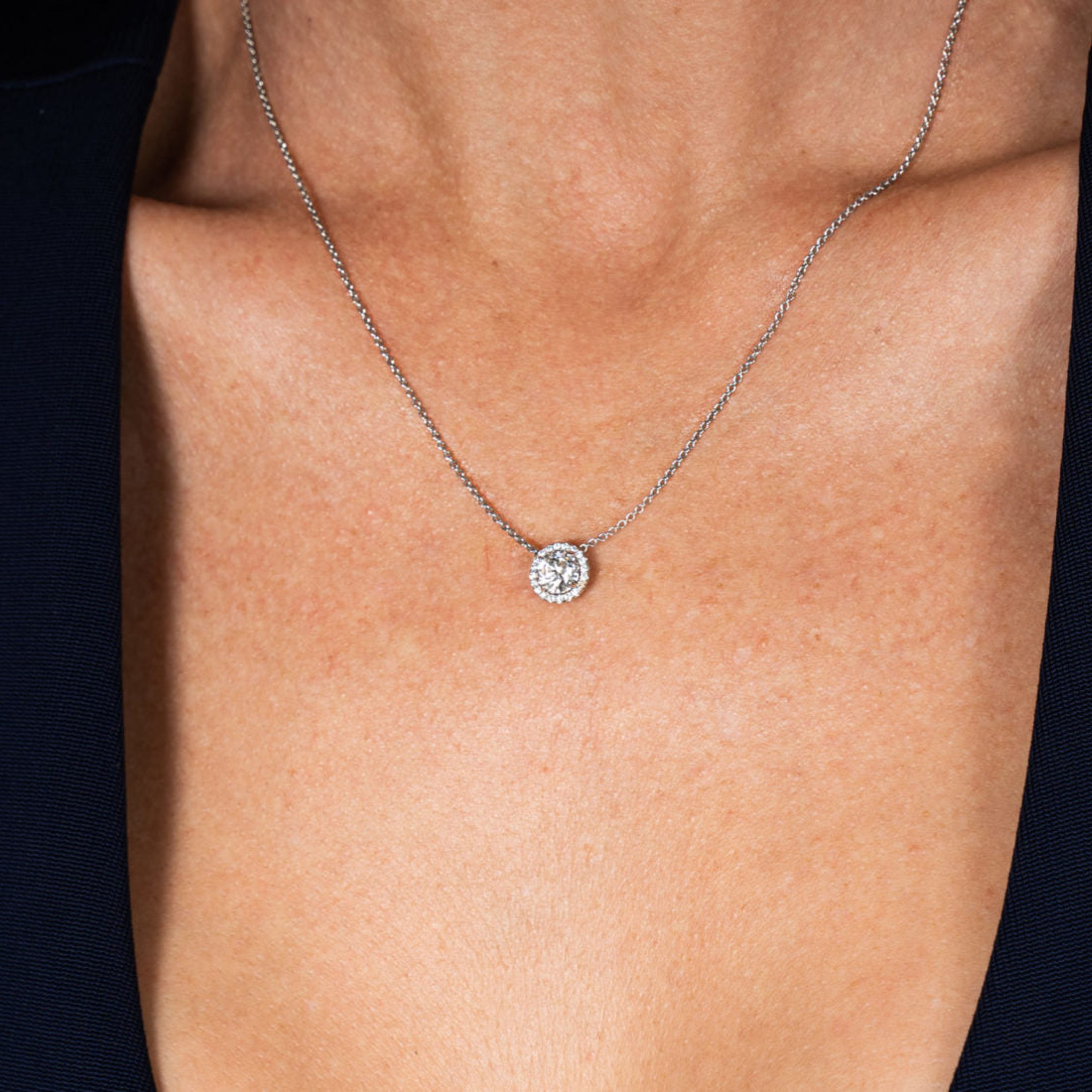 11 Carat Round Brilliant Diamond White Gold Tennis Necklace New – Bardys  Estate Jewelry