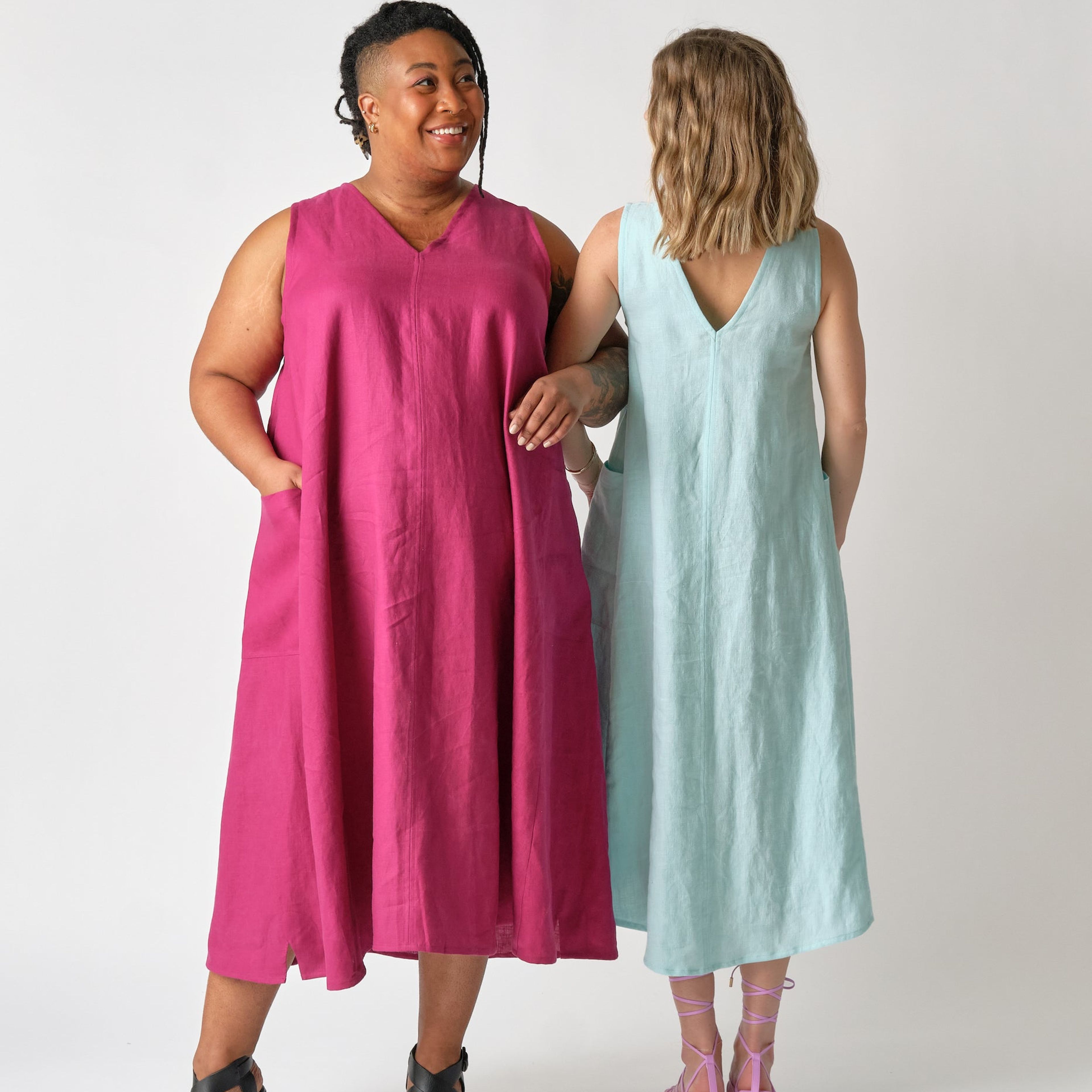 Mira Long Dress - Linen