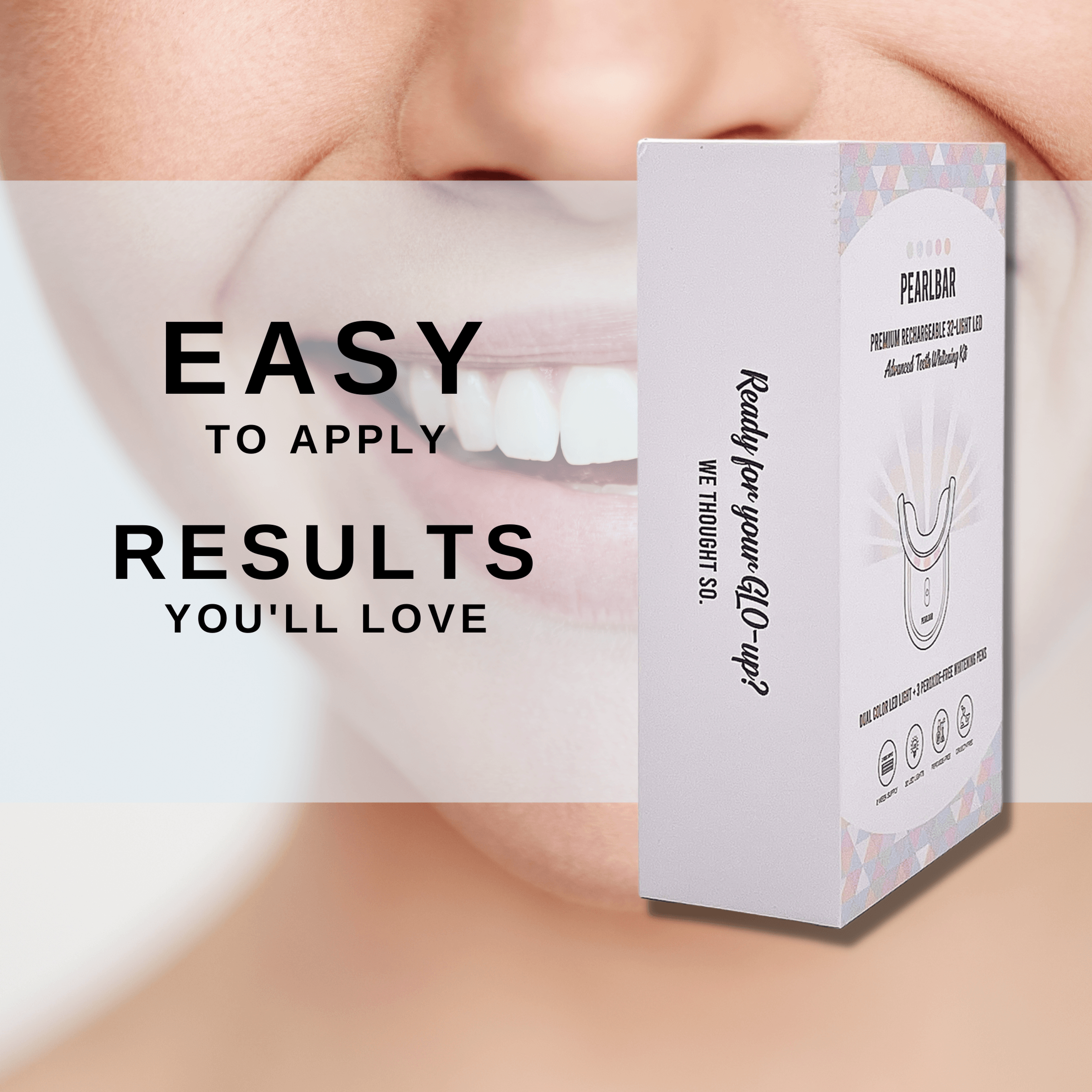 PearlBar Premium 32-Light LED Advanced Teeth Whitening Kit
