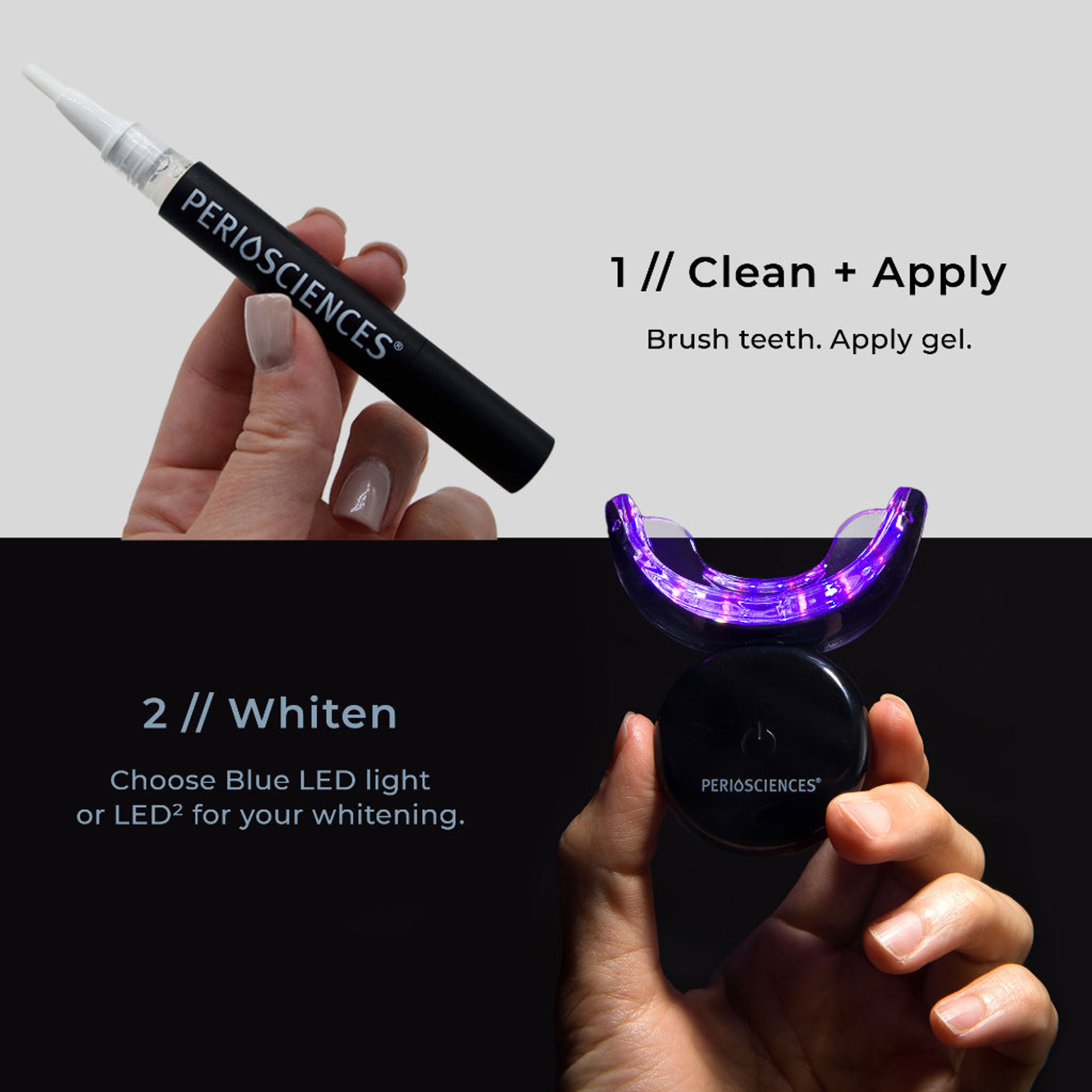 LED² Teeth Whitening Kit