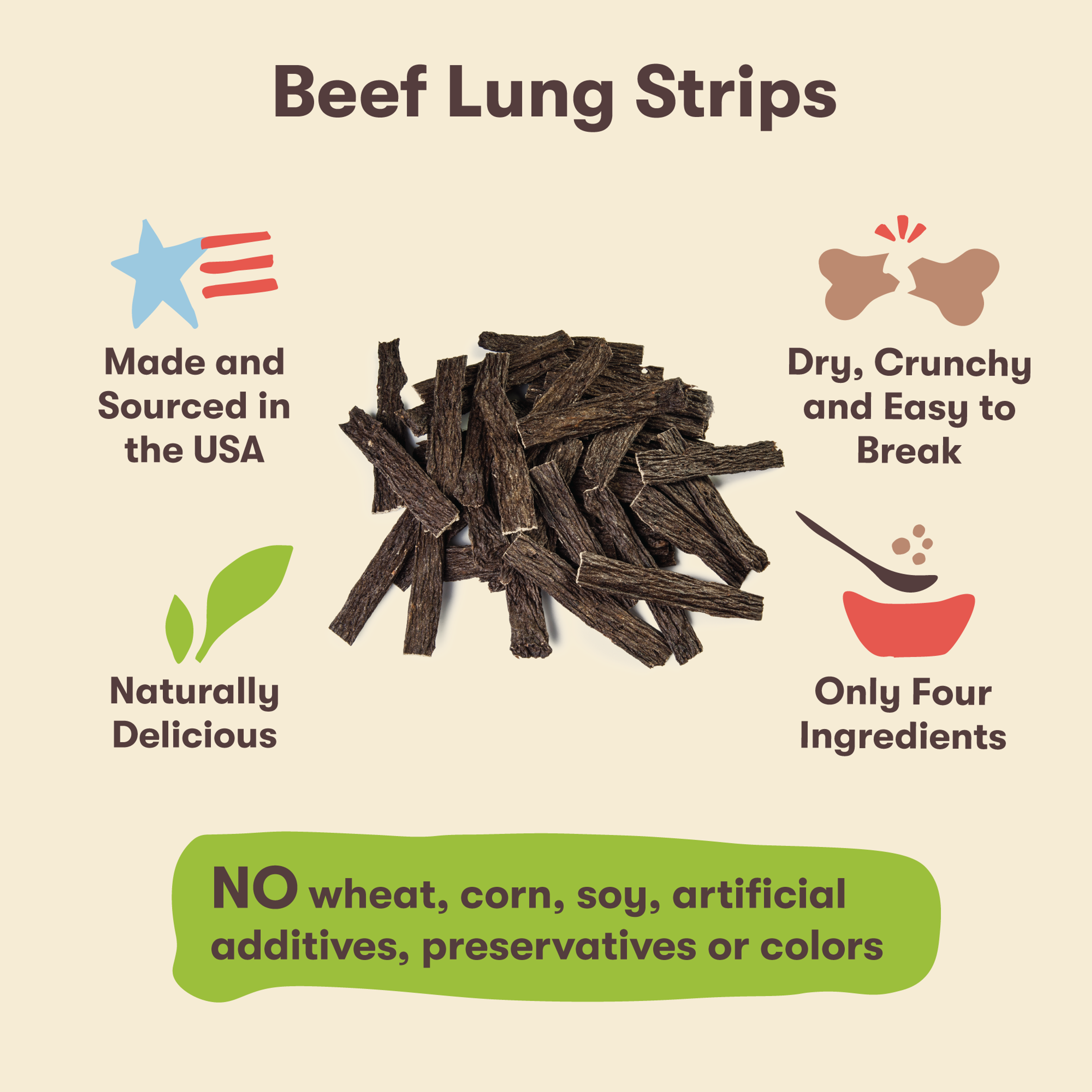 USA Beef Lung Strips