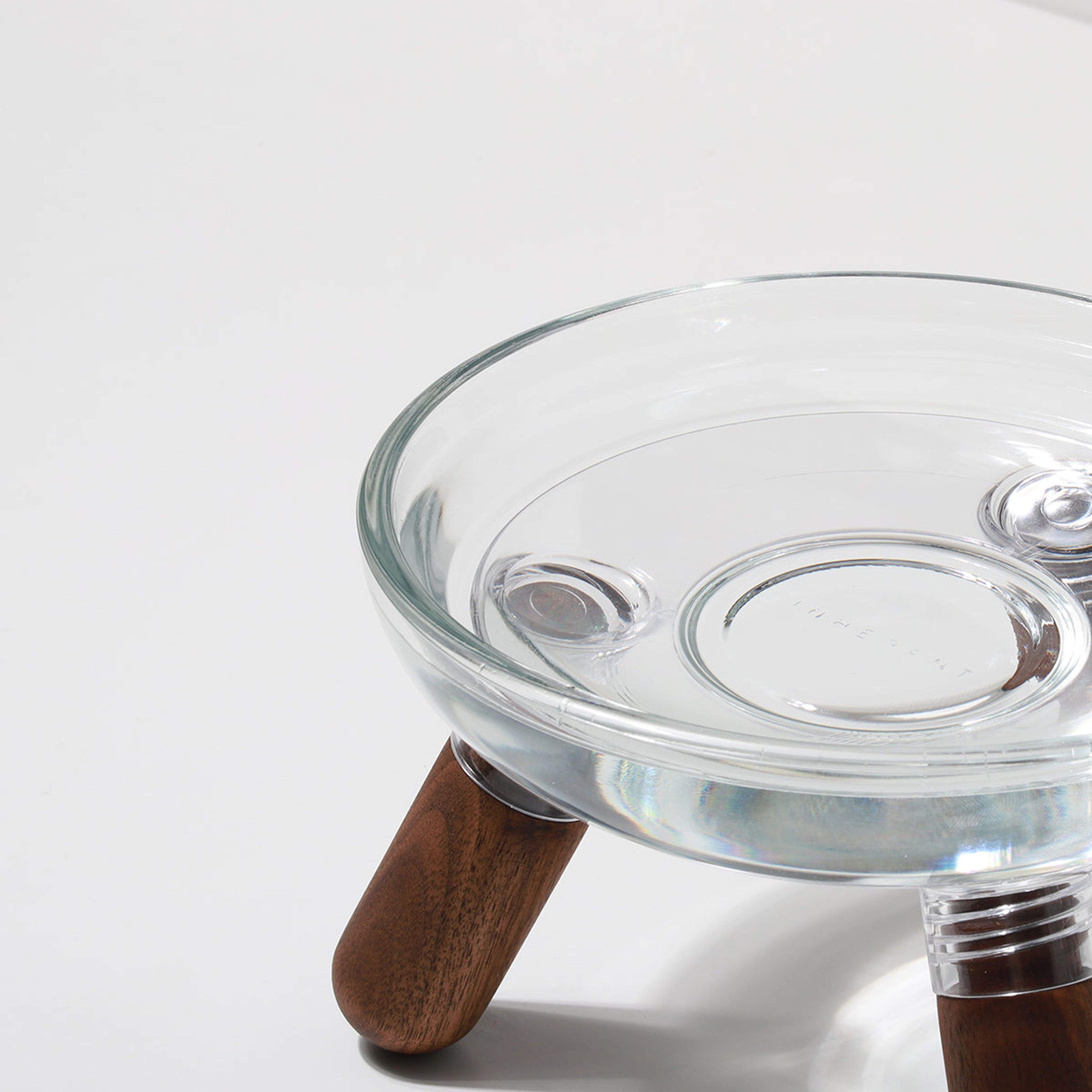 Oreo Glass Table. Glass Bowl