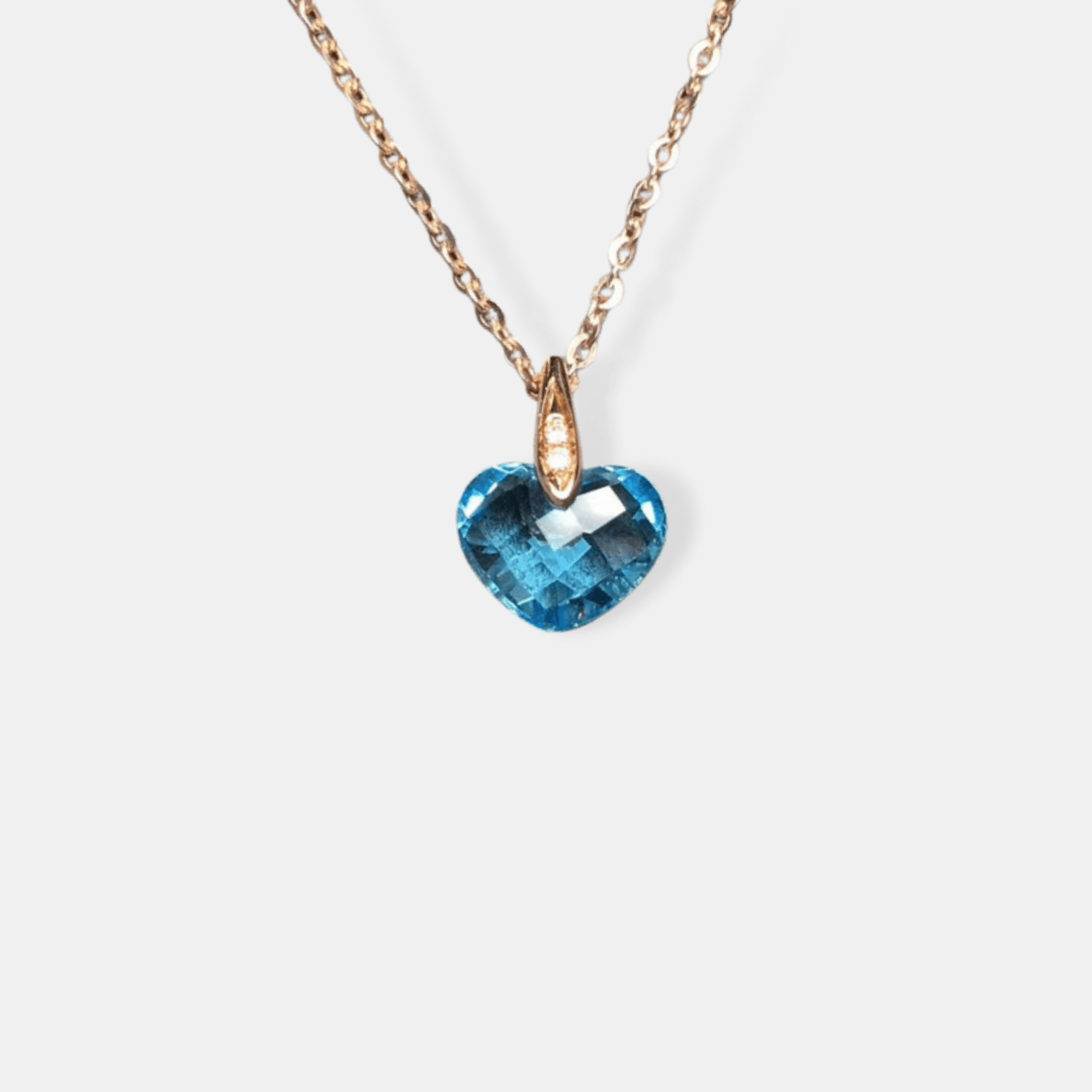 Topaz Heart Necklace