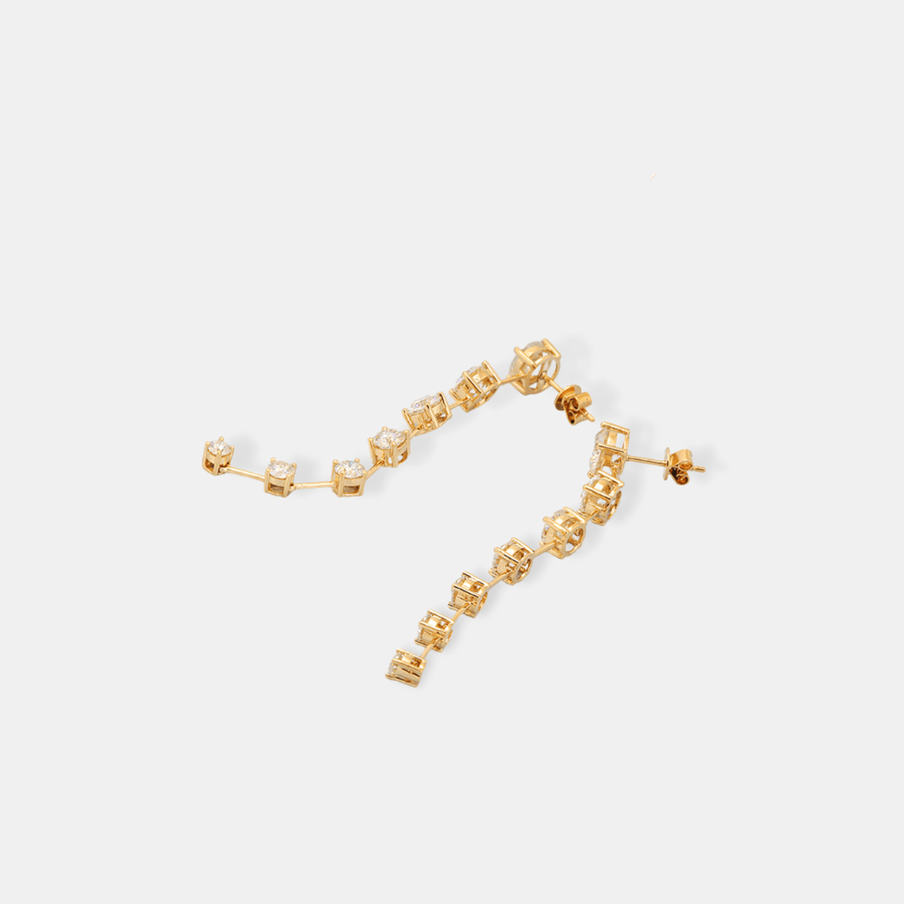 Moissanite Chain Earrings