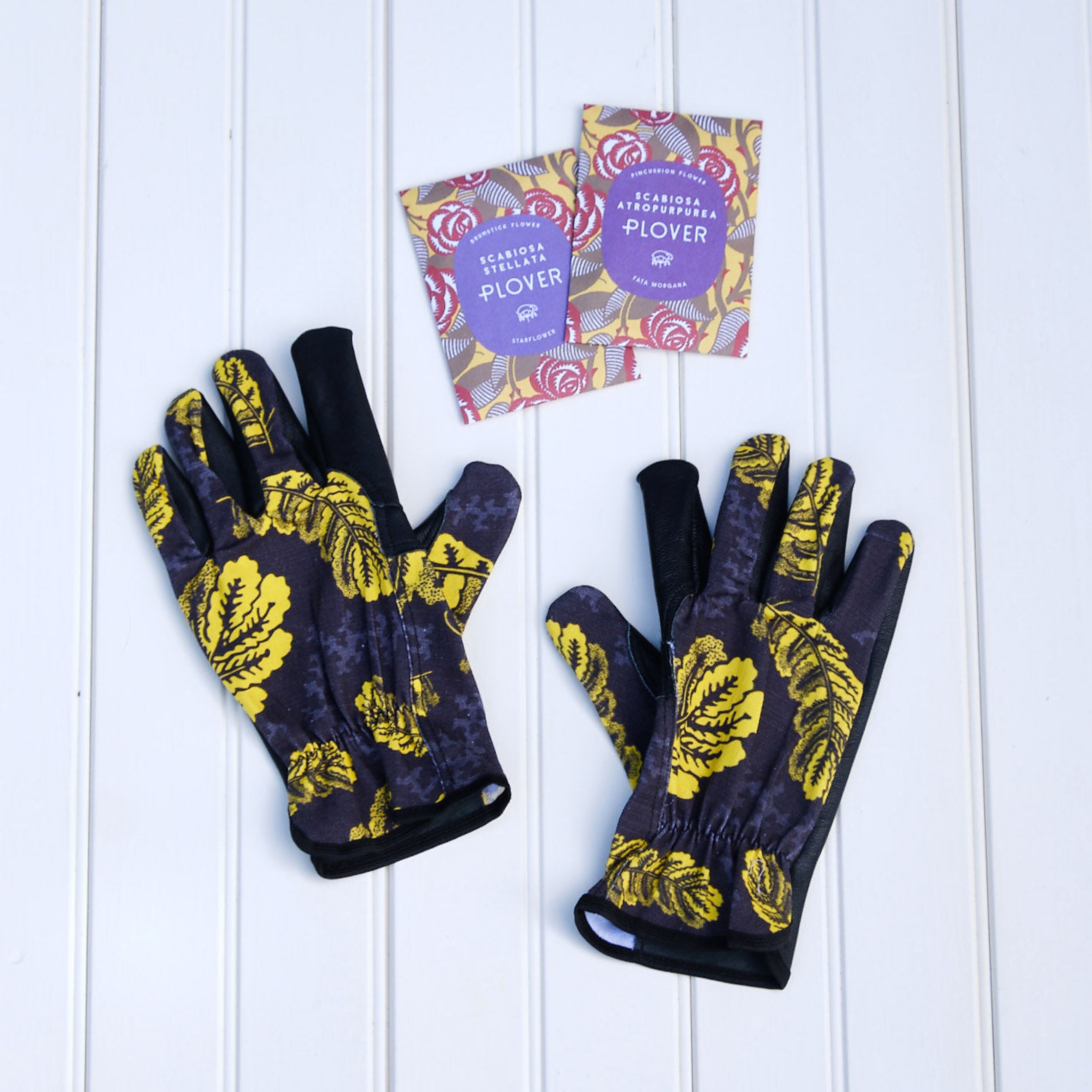 Garden Gloves—Gold Leaves