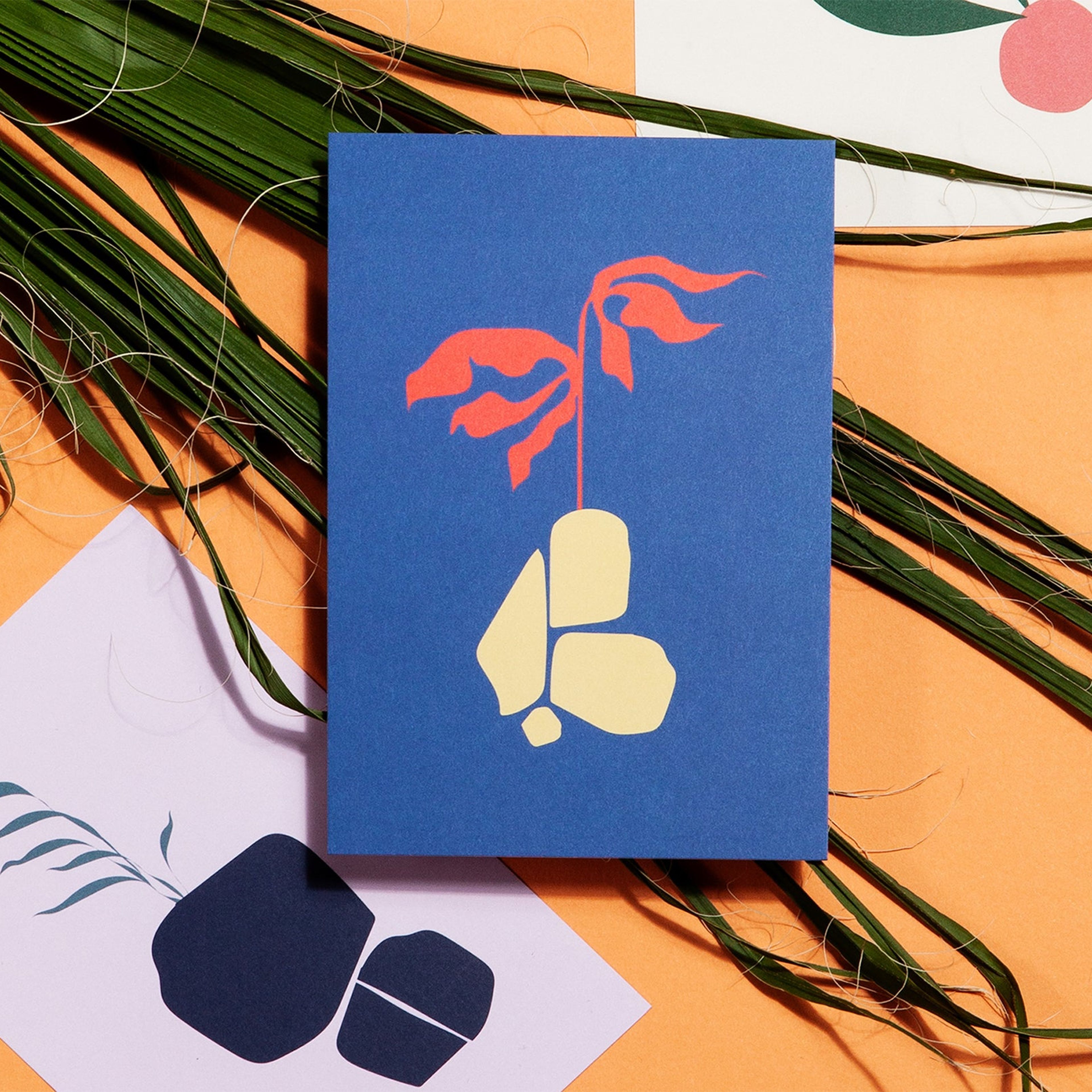 Abstract Flora Postcards