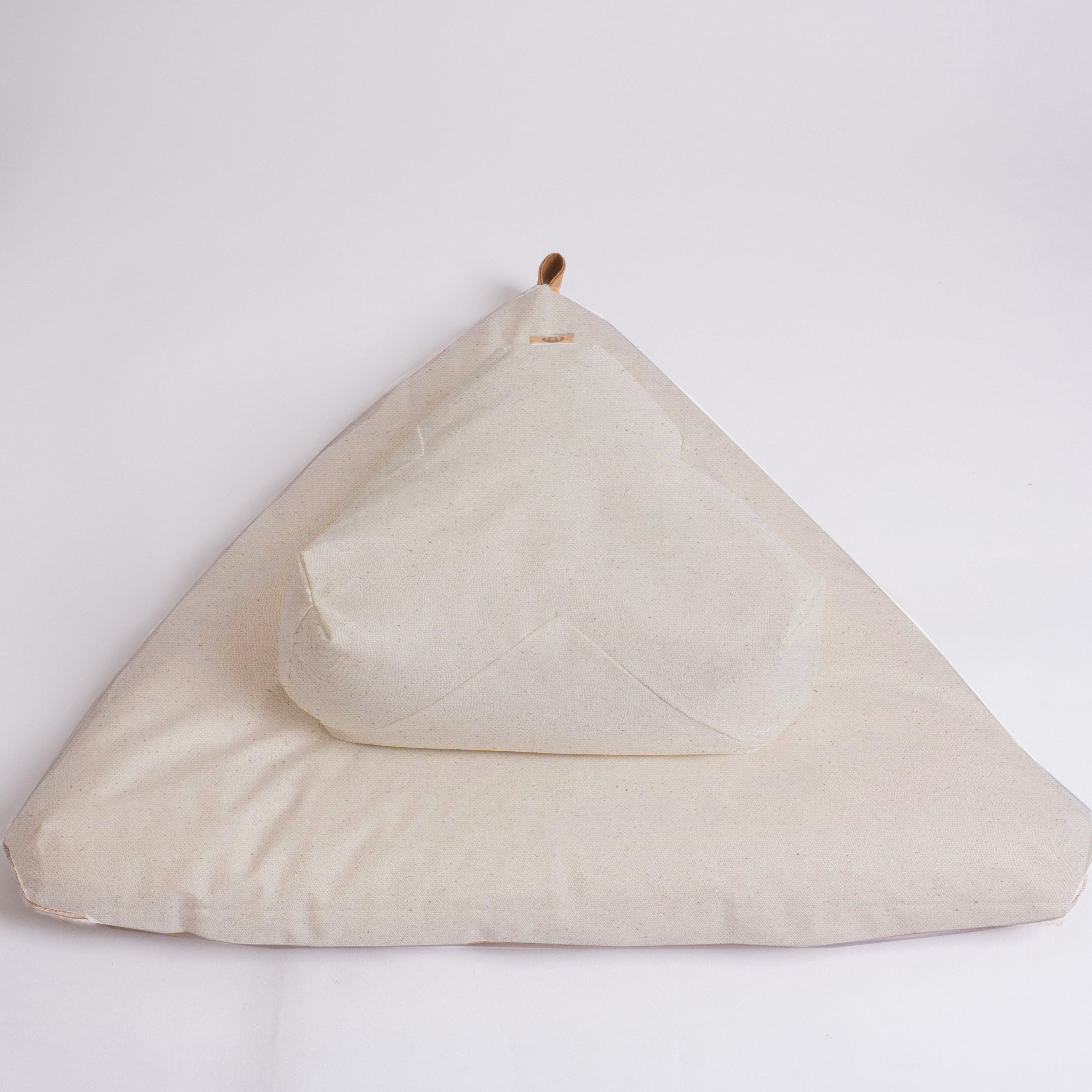 Natural Canvas meditation cushion set