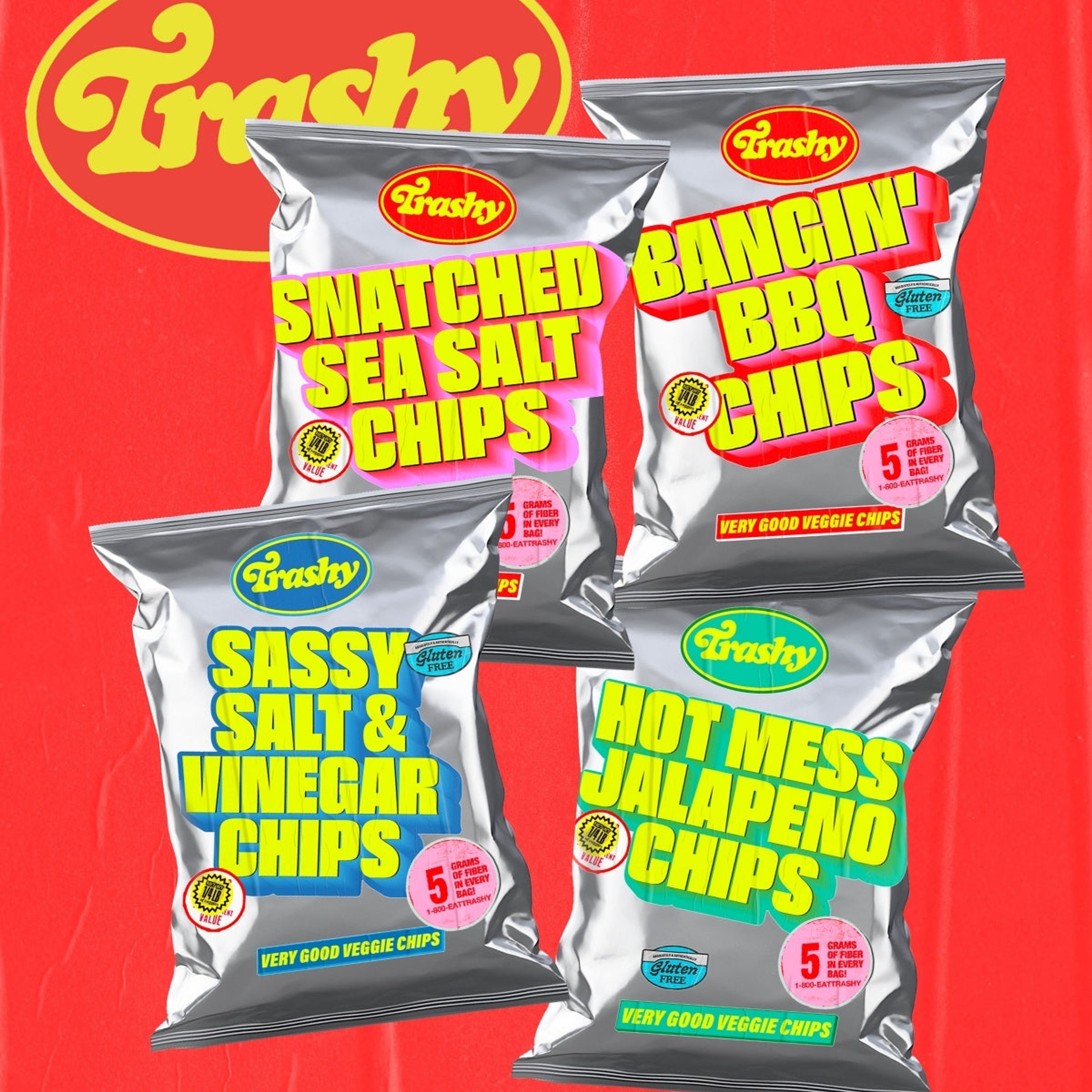 Party Pack Trashy Chips (8-Bags)