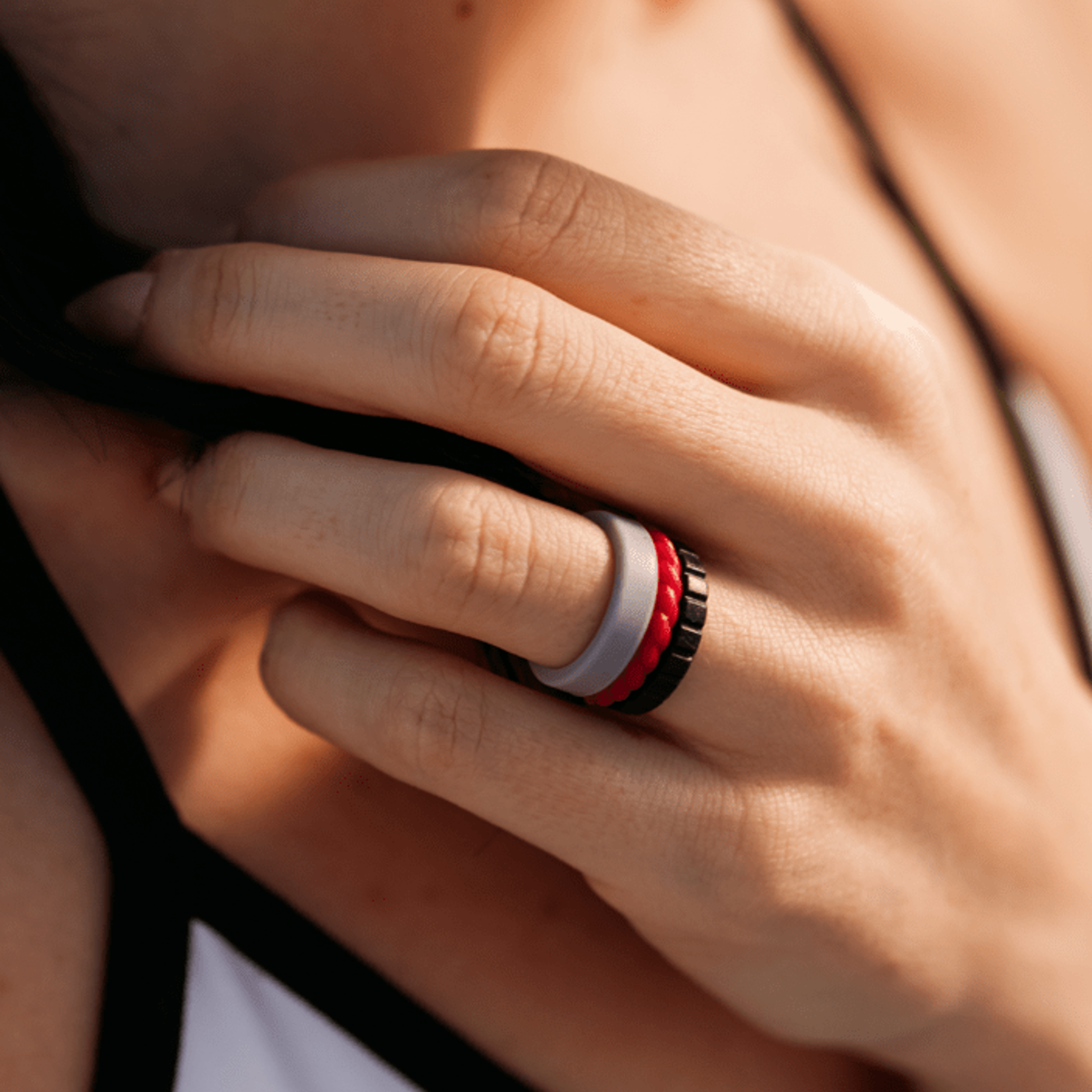 Women's Stackable Smooth Silicone Ring