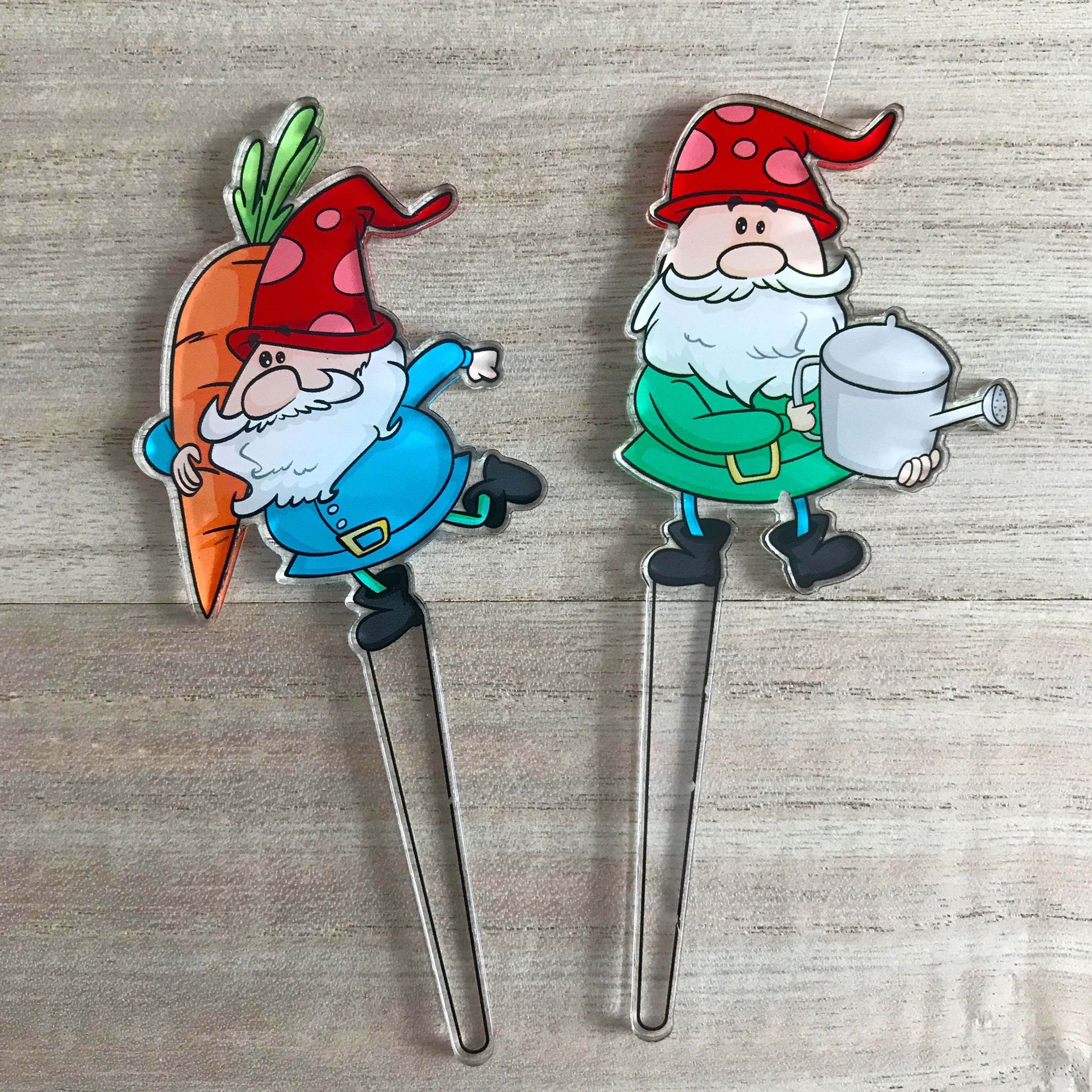 Houseplant Gnomes / Indoor Plant Markers / Gardening Gang