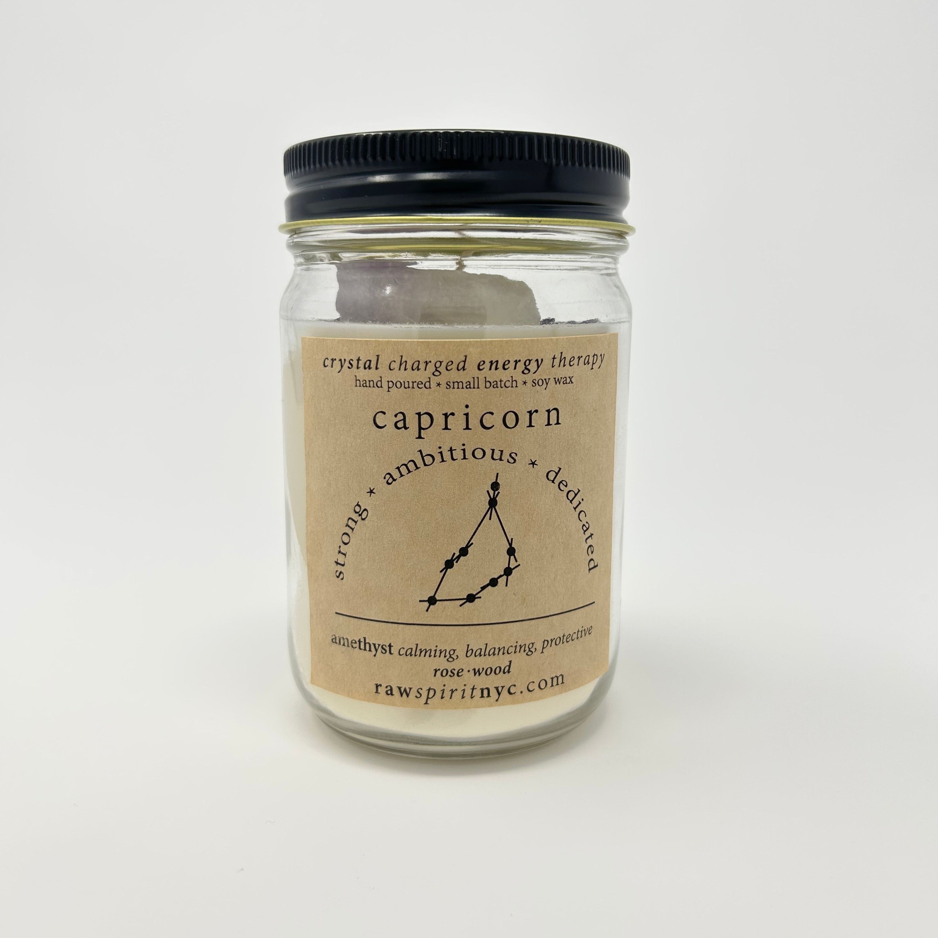 Capricorn - Crystal Charged Energy Candle
