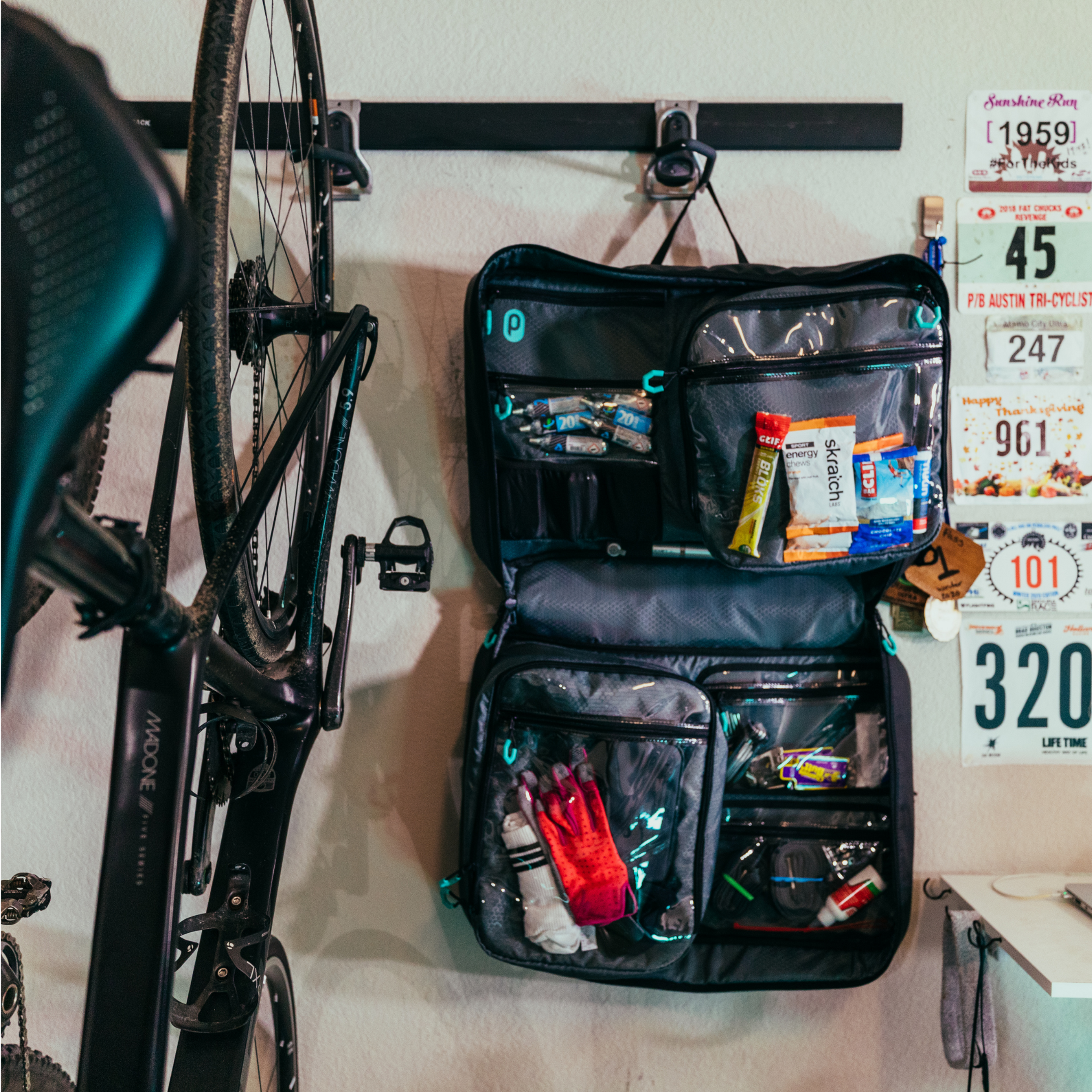 THE BAG - 20+ pockets and features for cyclists.
