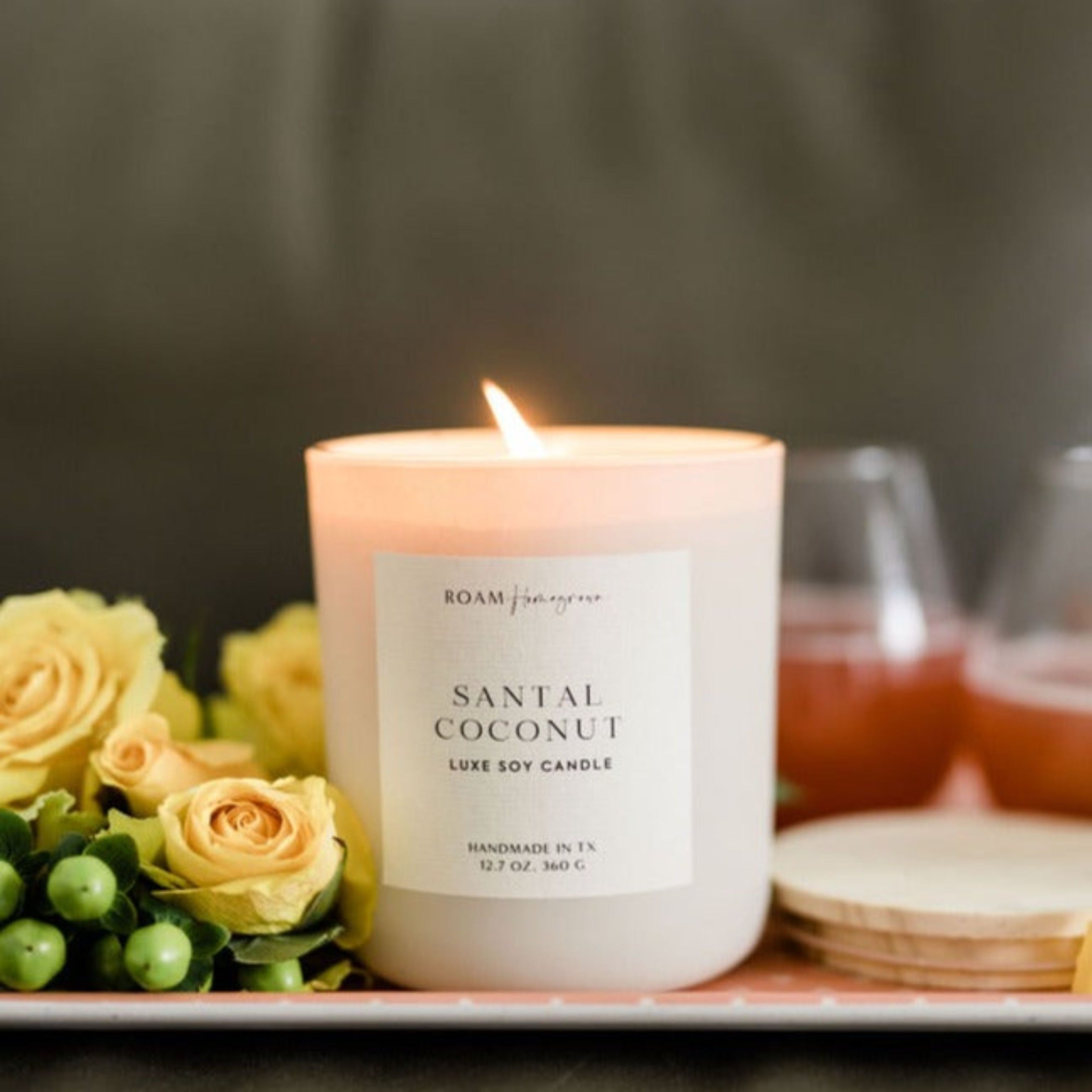 Santal + Coconut Luxe Cream Soy Candle