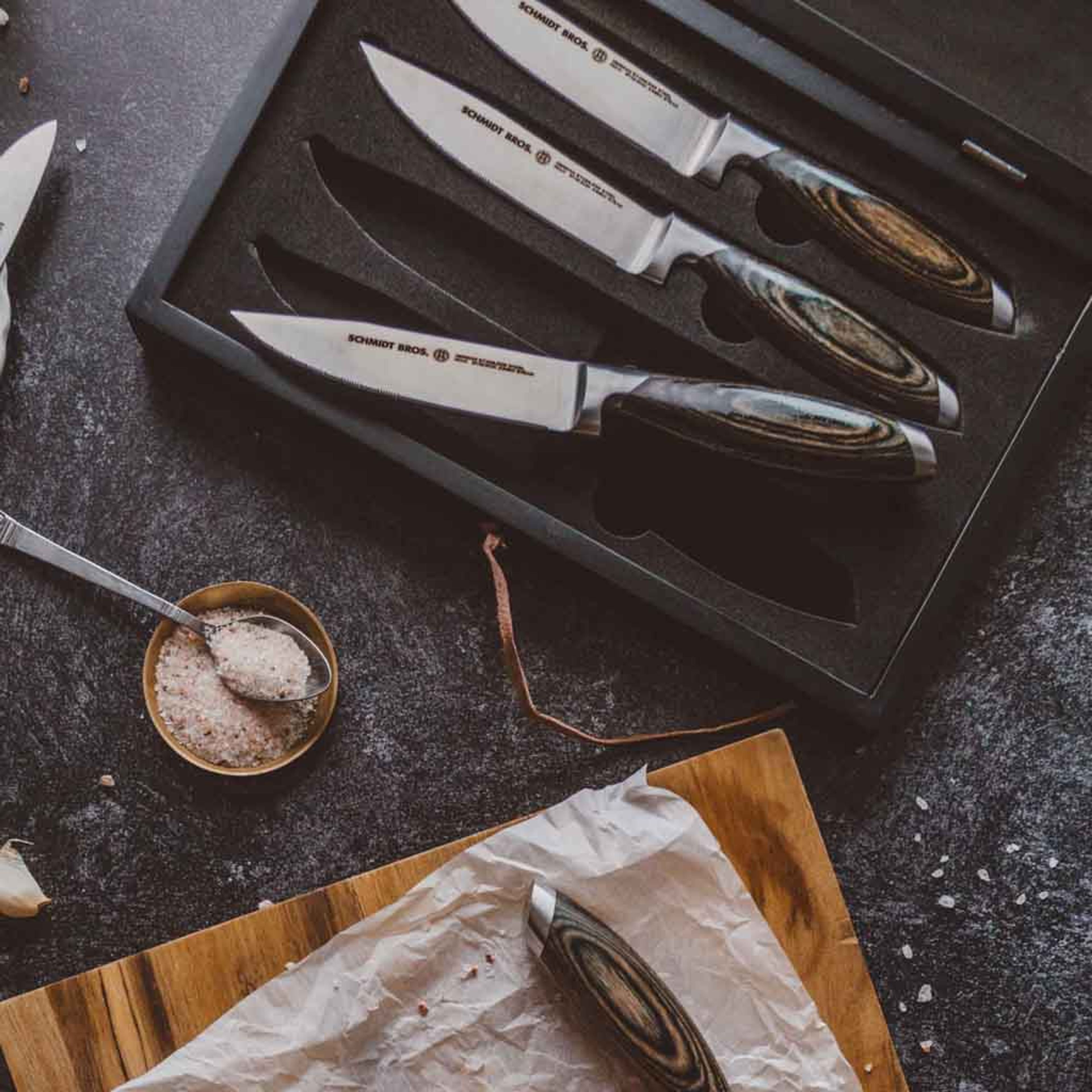 Bonded Ash, 4-Piece Jumbo Steak Knife Set