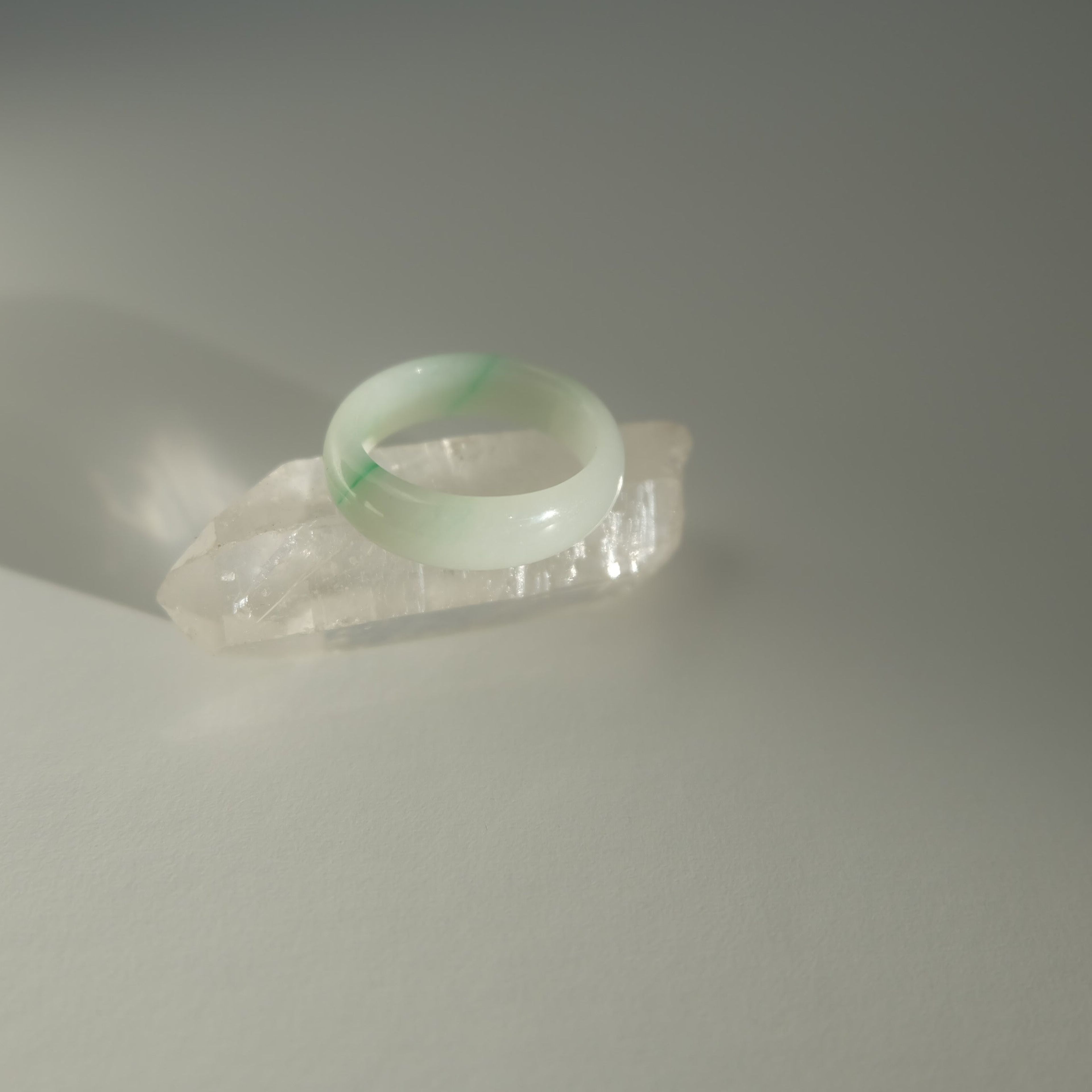 Green Jadeite Ring No. 010 - size 7.5