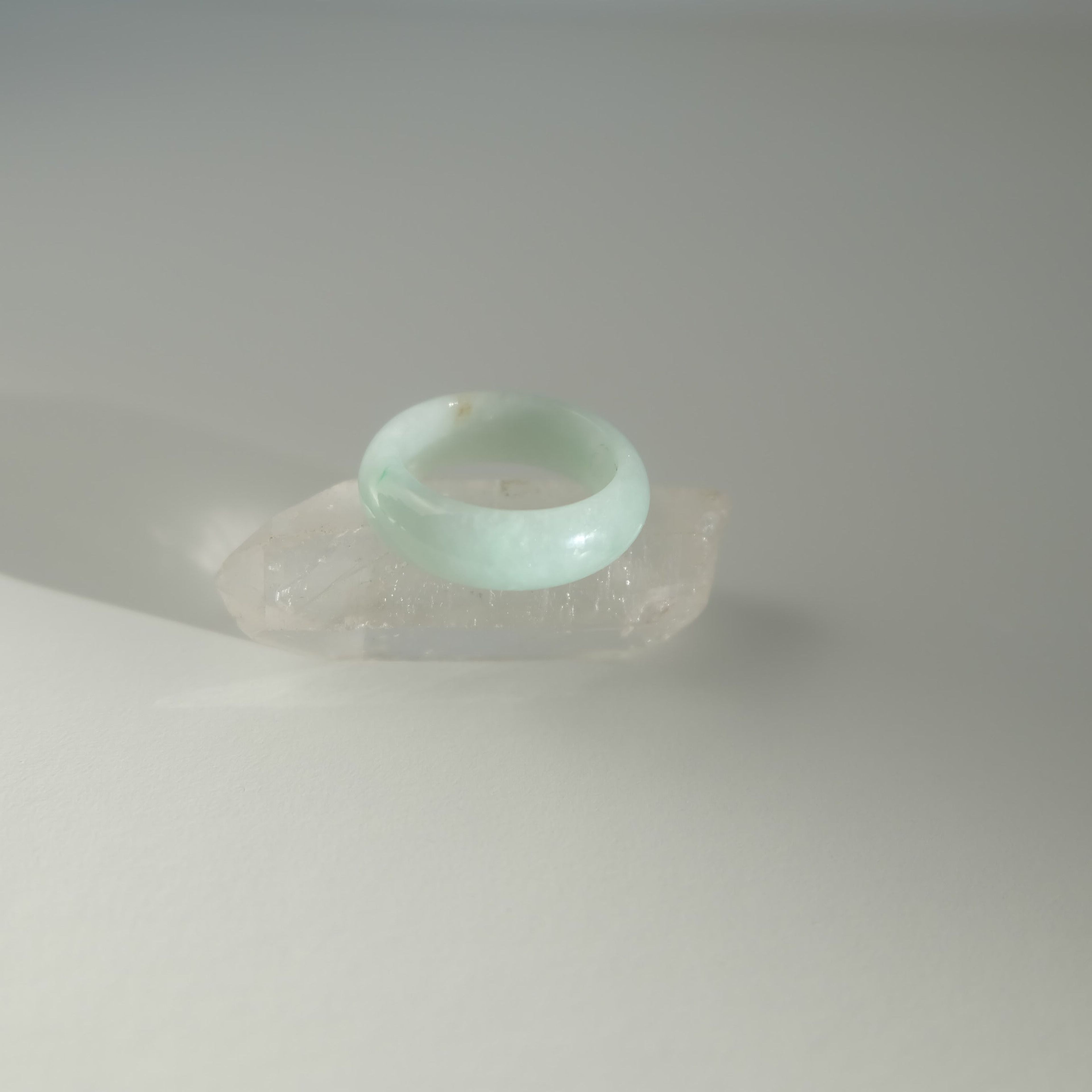 Green Jadeite Ring No. 011 - size 7.5
