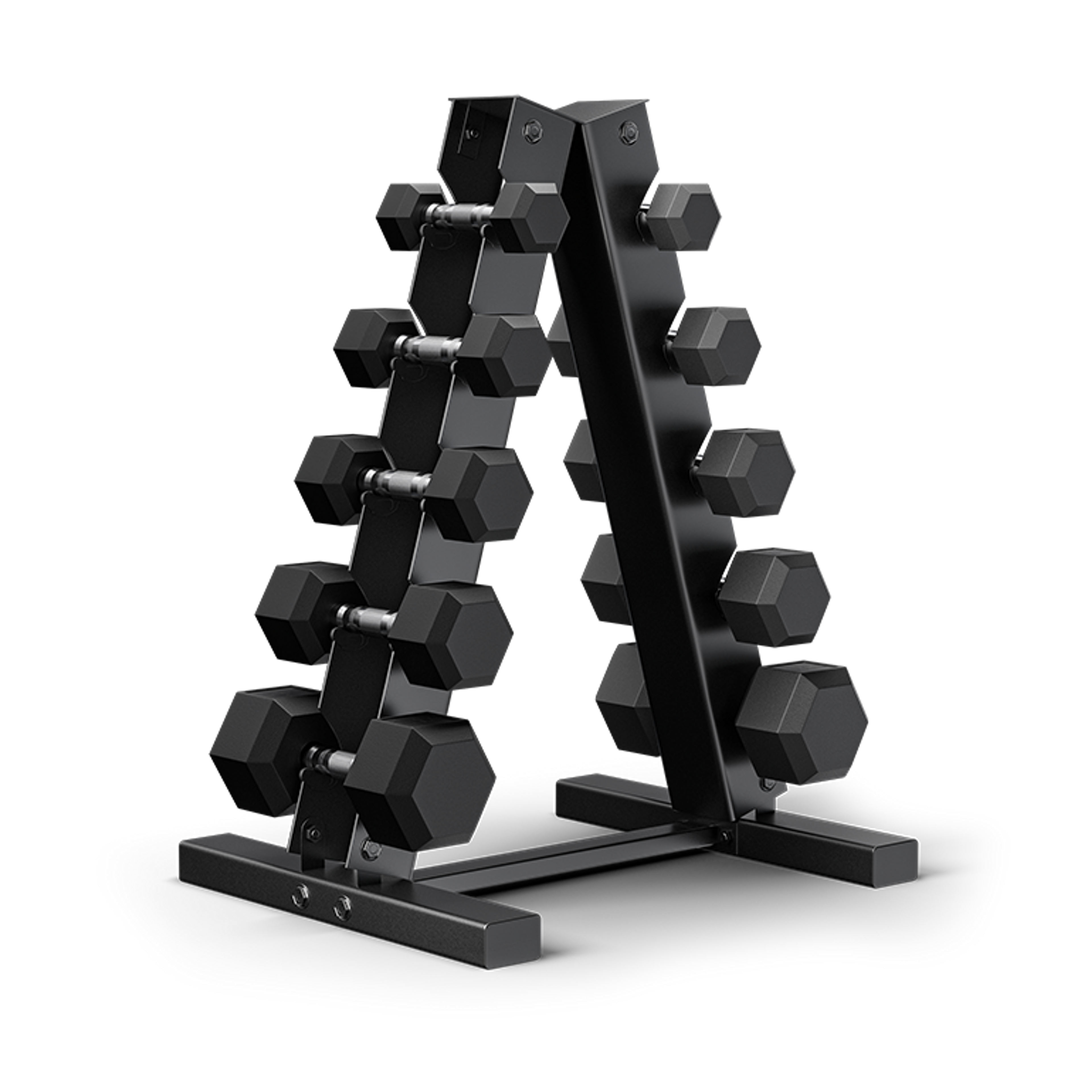 150-Pound Dumbbell Set with A-Frame Rack