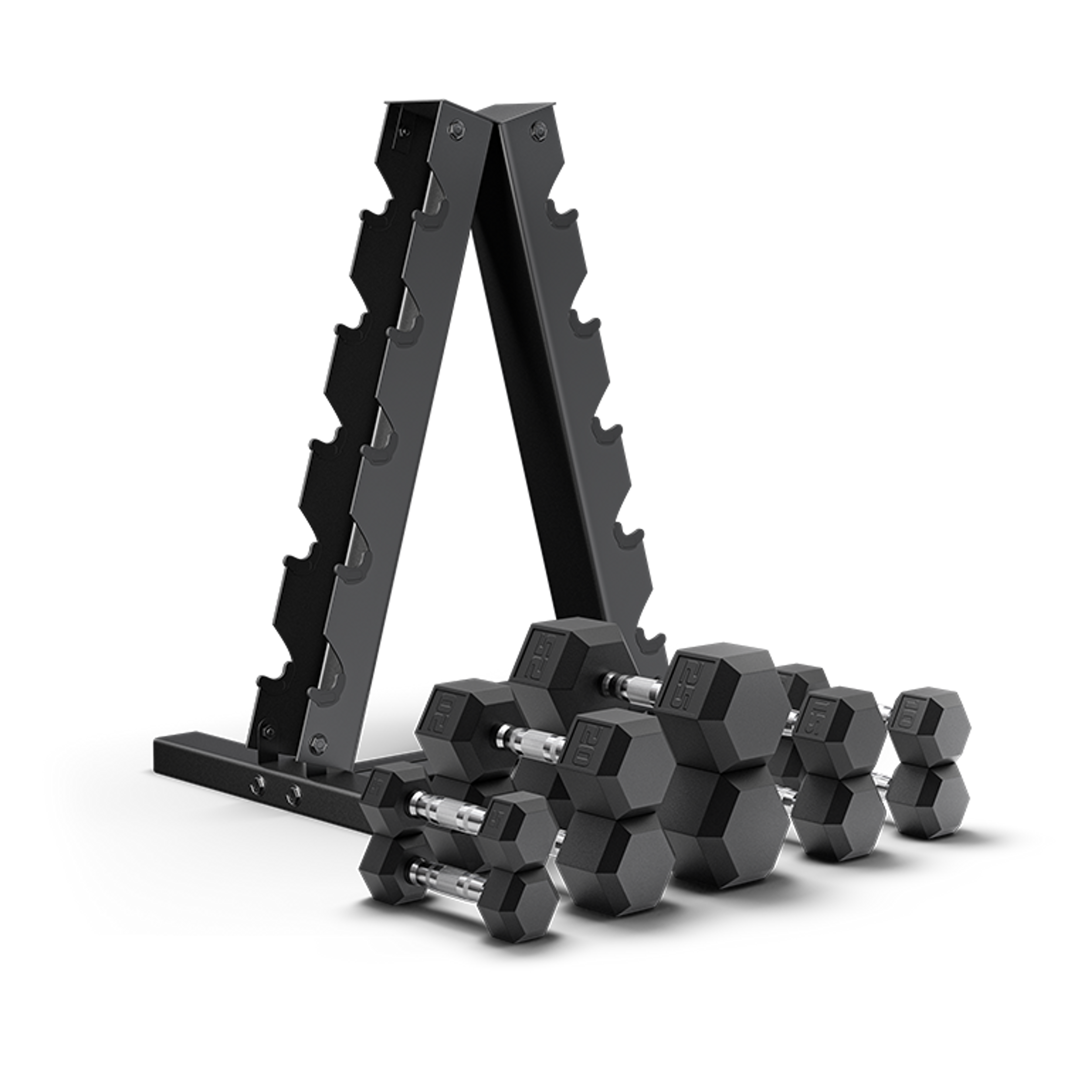 150-Pound Dumbbell Set with A-Frame Rack