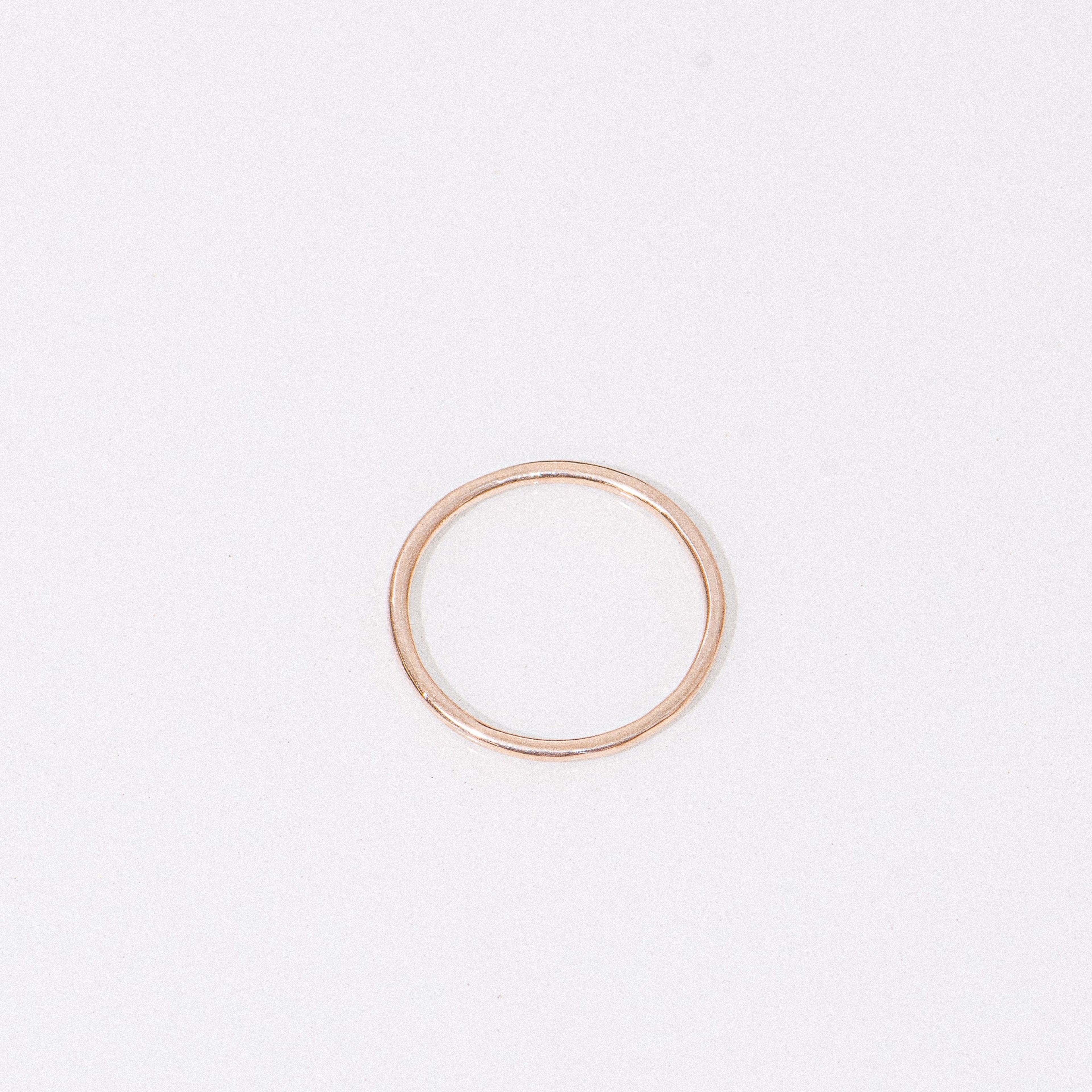 14K Solid Gold Thin Bands